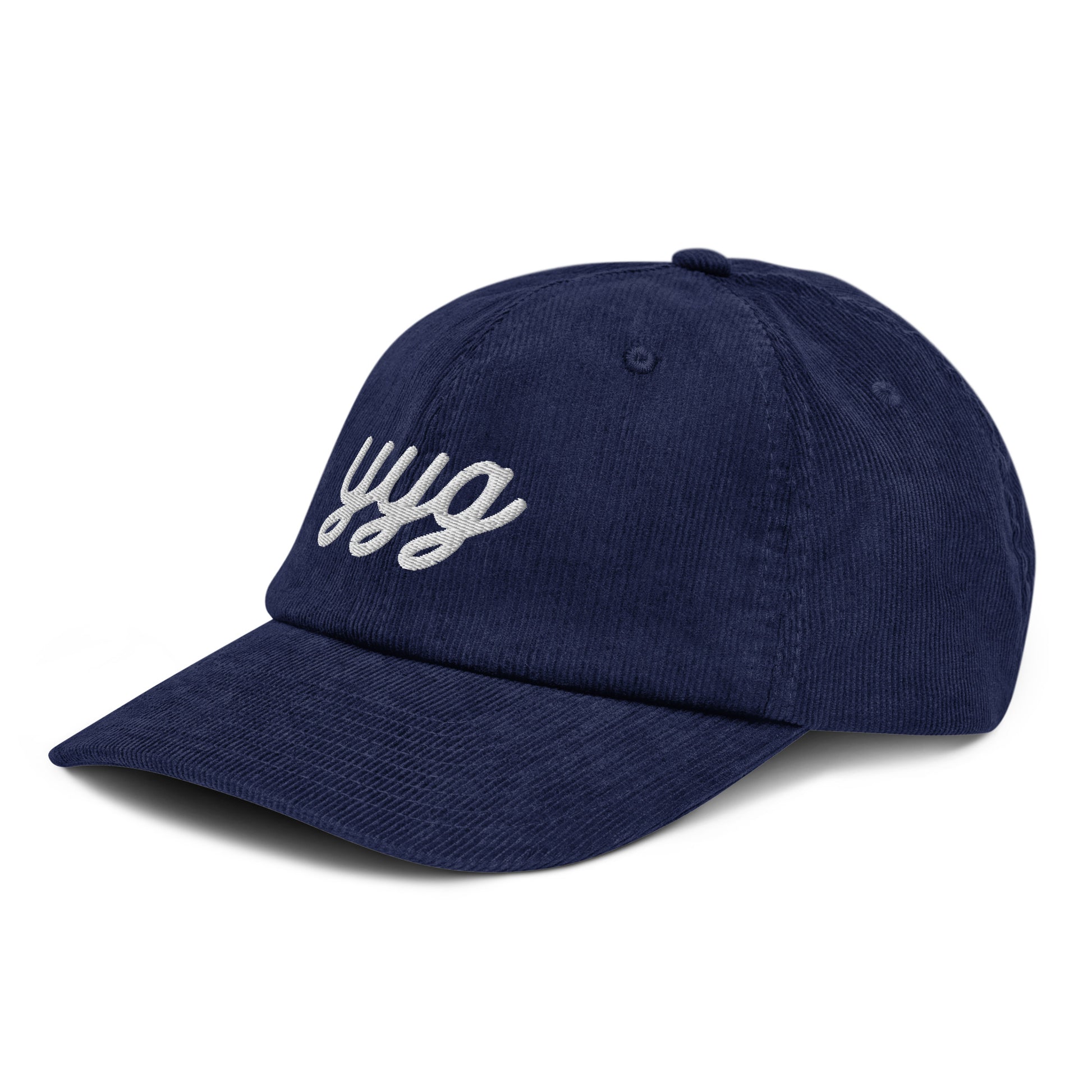 Vintage Script Corduroy Hat - White • YYG Charlottetown • YHM Designs - Image 17