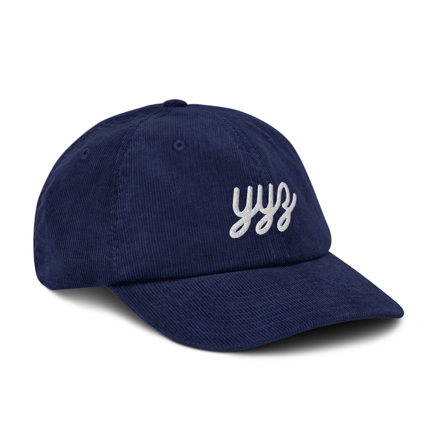 Vintage Script Corduroy Hat - White • YYZ Toronto • YHM Designs - Image 18