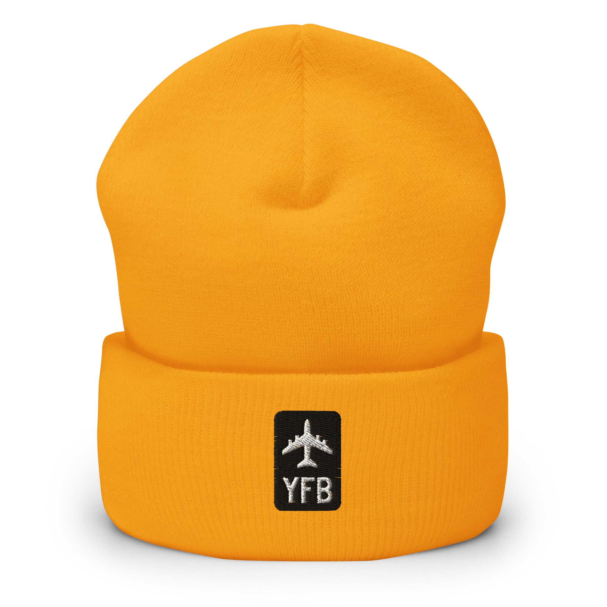 Jetliner Cuffed Beanie • Black/White • YFB Iqaluit • YHM Designs - Image 10