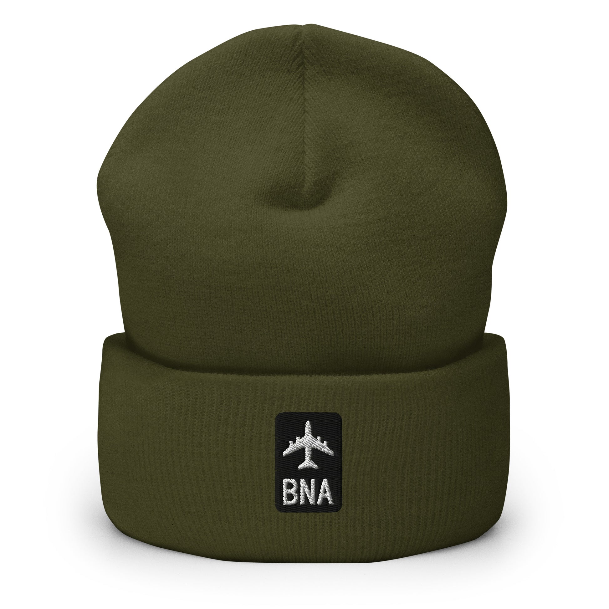 Jetliner Cuffed Beanie • Black/White • BNA Nashville • YHM Designs - Image 07