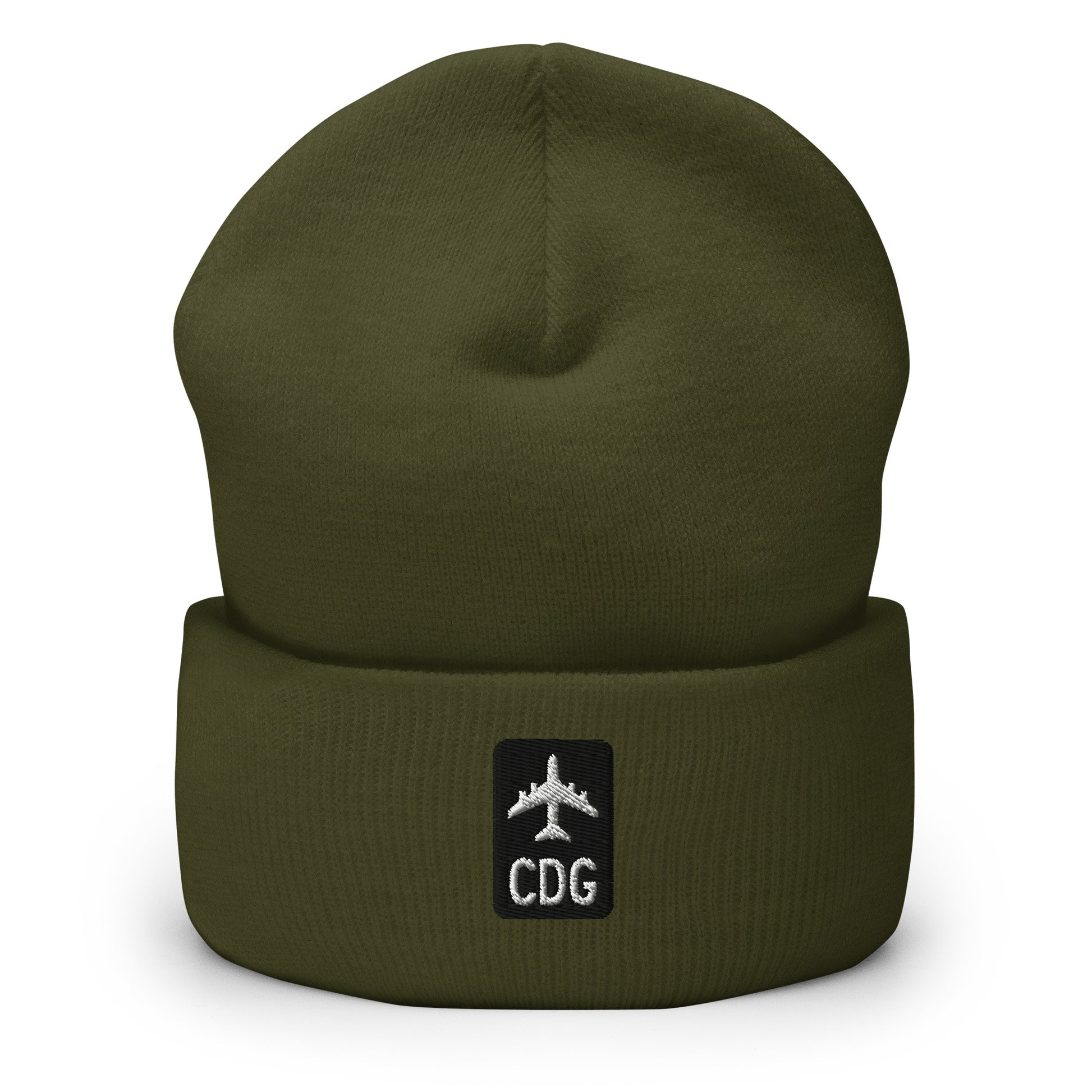 Jetliner Cuffed Beanie • Black/White • CDG Paris • YHM Designs - Image 07