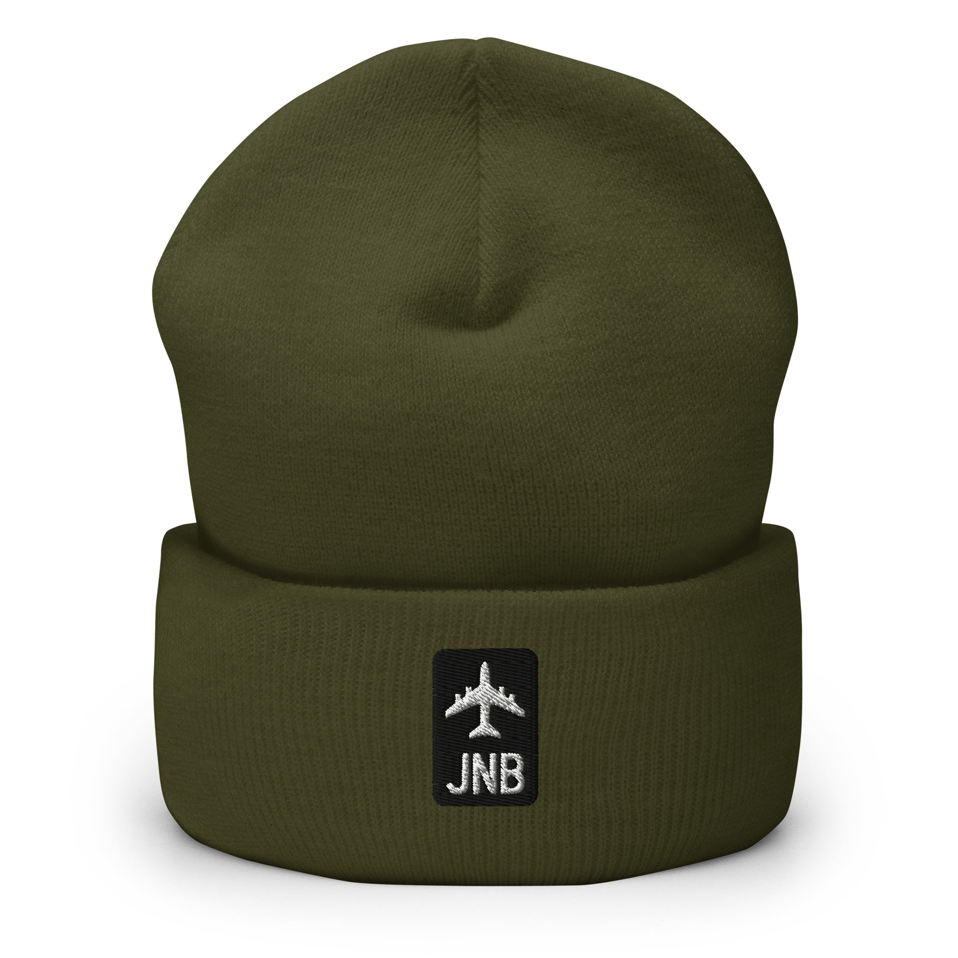 Jetliner Cuffed Beanie • Black/White • JNB Johannesburg • YHM Designs - Image 07