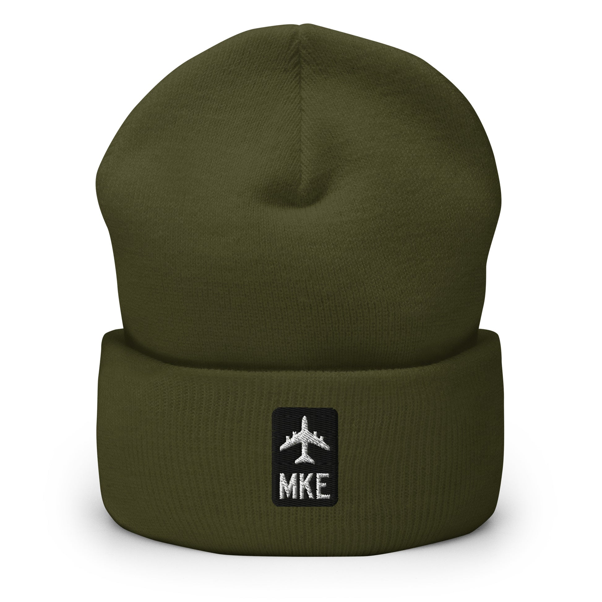 Jetliner Cuffed Beanie • Black/White • MKE Milwaukee • YHM Designs - Image 07