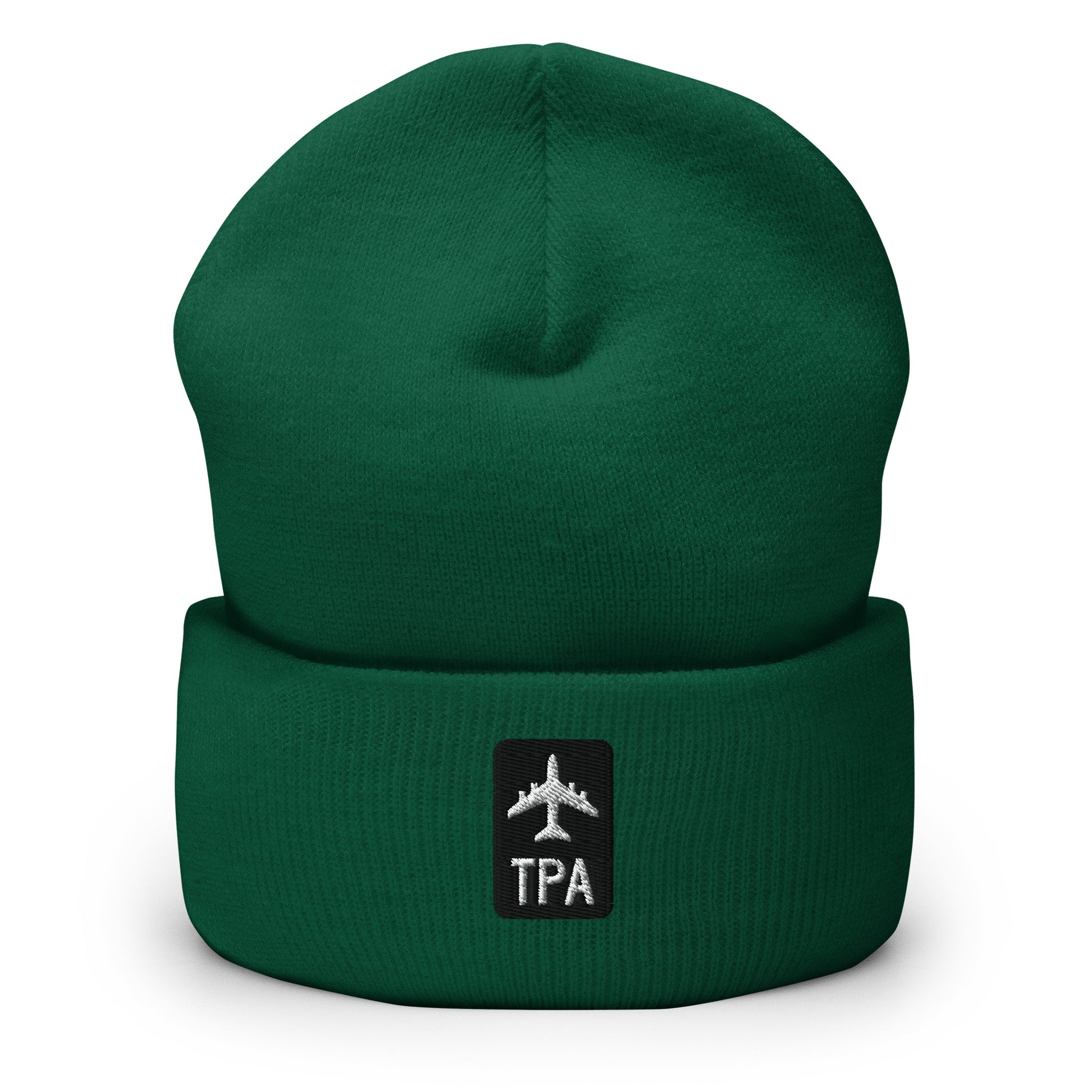 Jetliner Cuffed Beanie • Black/White • TPA Tampa • YHM Designs - Image 08