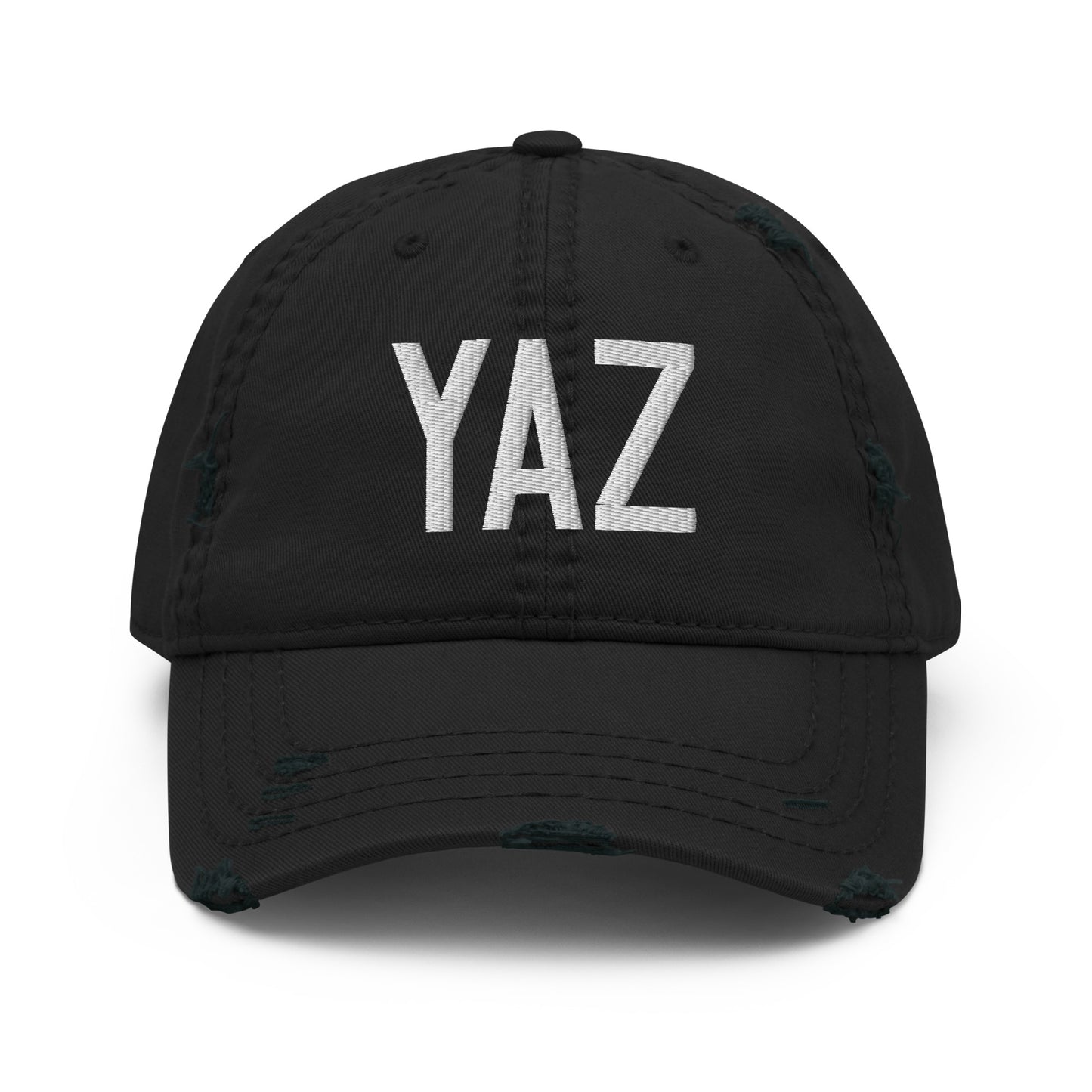 Airport Code Distressed Hat - White • YAZ Tofino • YHM Designs - Image 10