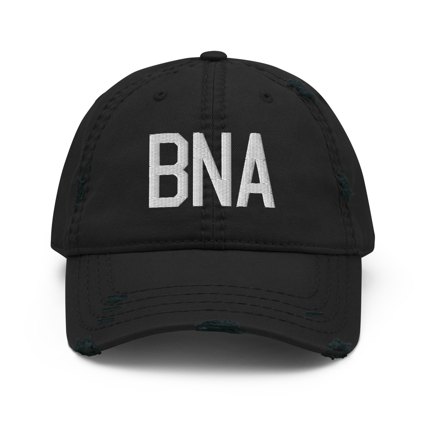 Airport Code Distressed Hat - White • BNA Nashville • YHM Designs - Image 10