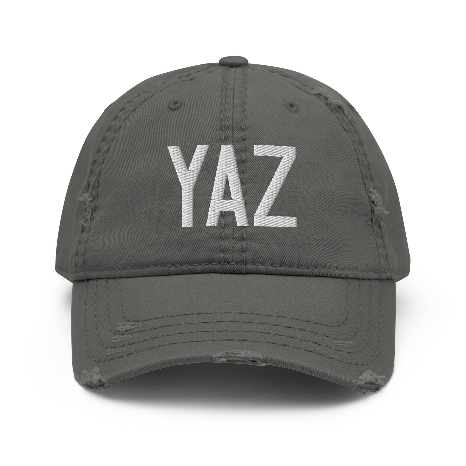 Airport Code Distressed Hat - White • YAZ Tofino • YHM Designs - Image 15