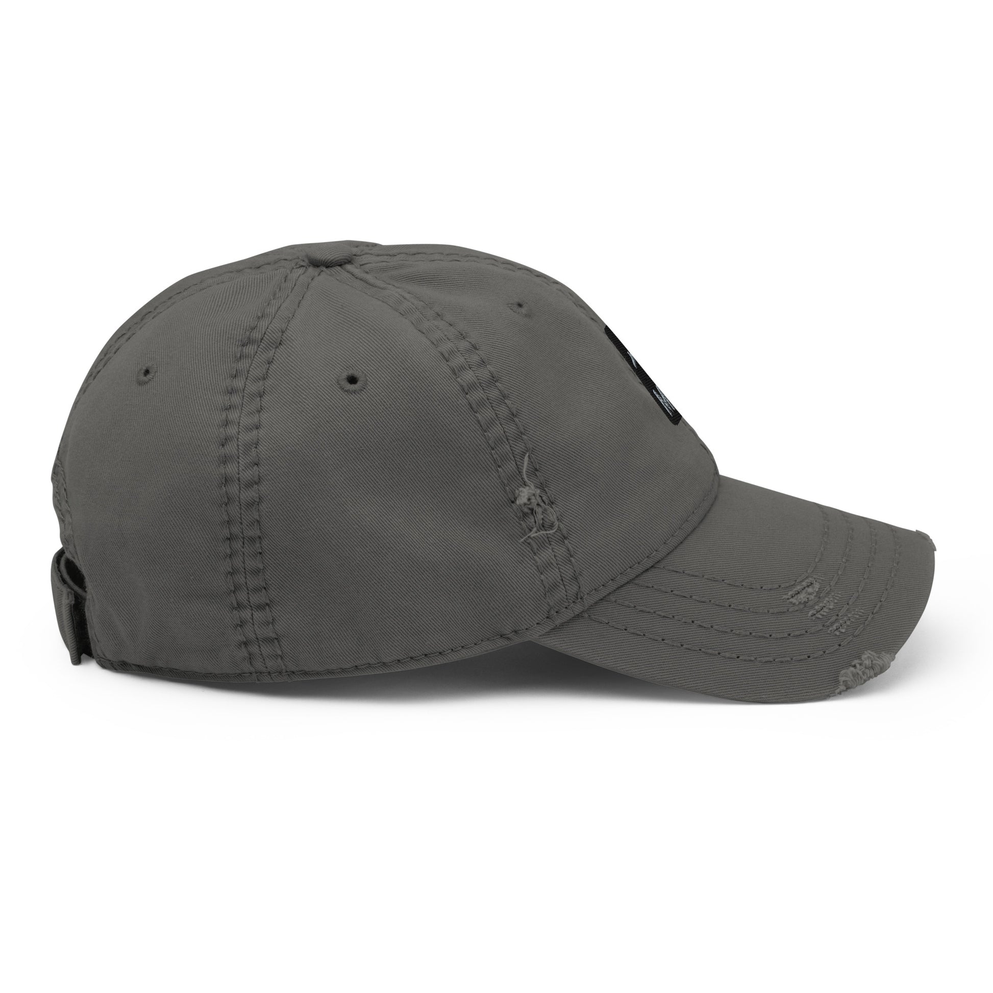 Jetliner Distressed Dad Hat • Grey • MSY New Orleans • YHM Designs - Image 11