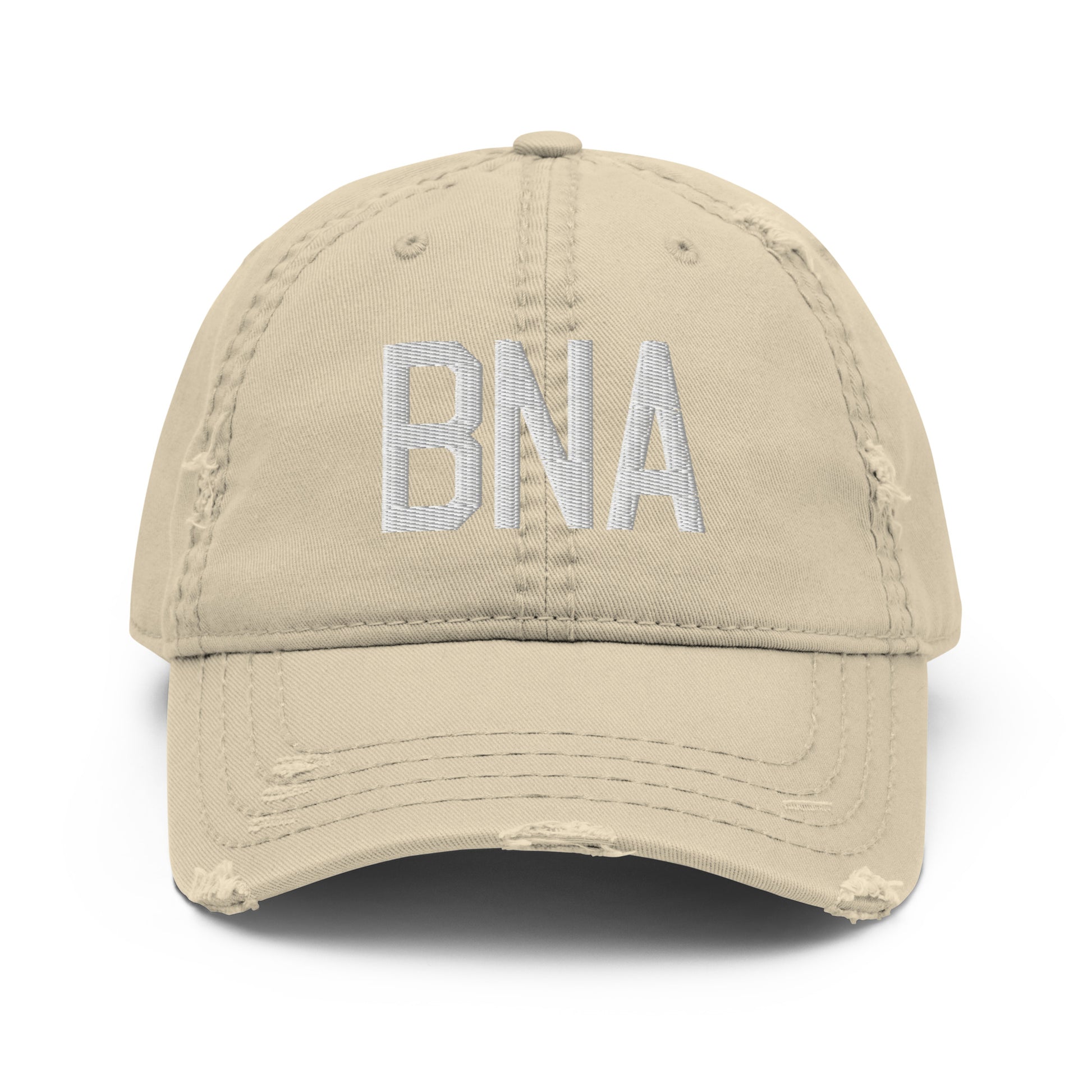 Airport Code Distressed Hat - White • BNA Nashville • YHM Designs - Image 18