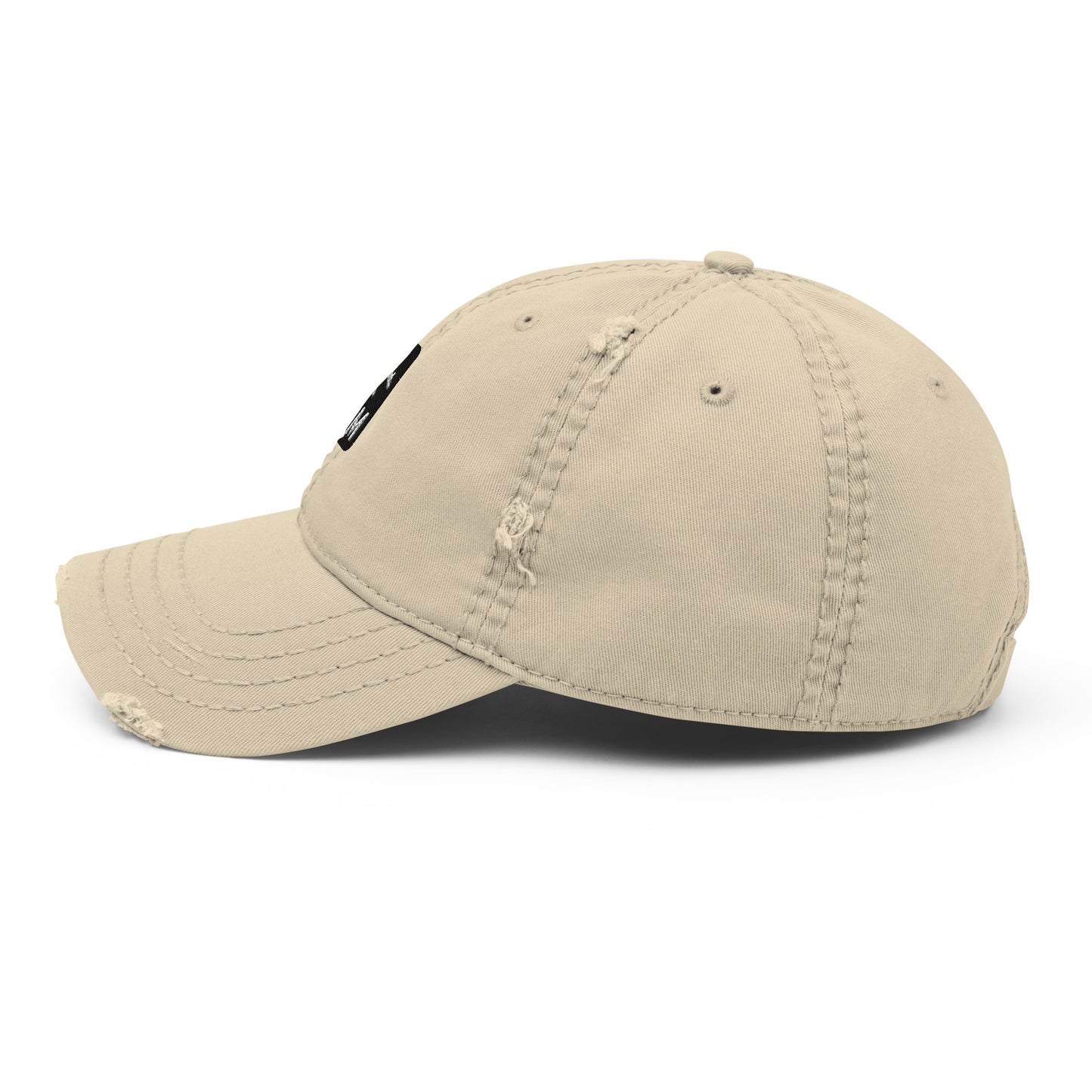 Jetliner Distressed Dad Hat • Khaki • YQM Moncton • YHM Designs - Image 09