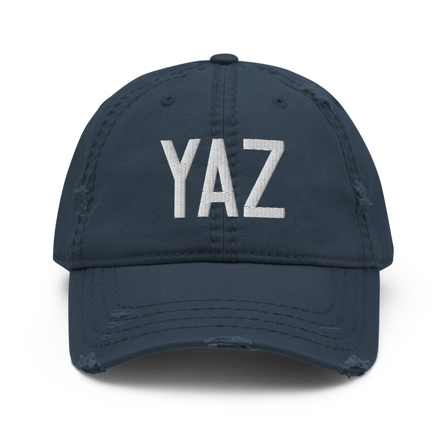 Airport Code Distressed Hat - White • YAZ Tofino • YHM Designs - Image 13