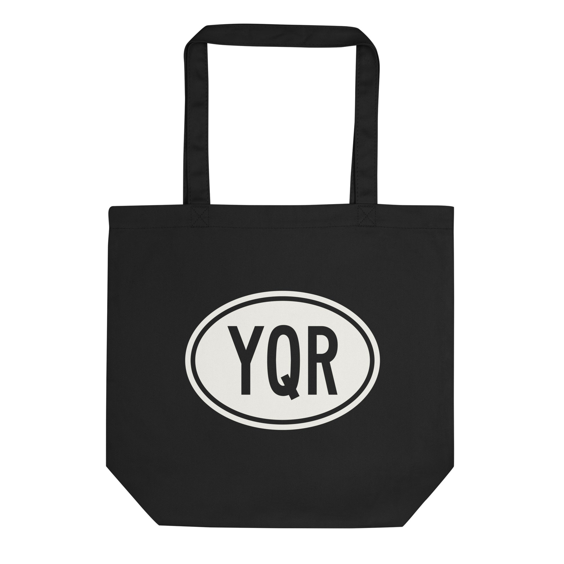 Unique Travel Gift Organic Tote - White Oval • YQR Regina Souvenir • YHM Designs - Image 01