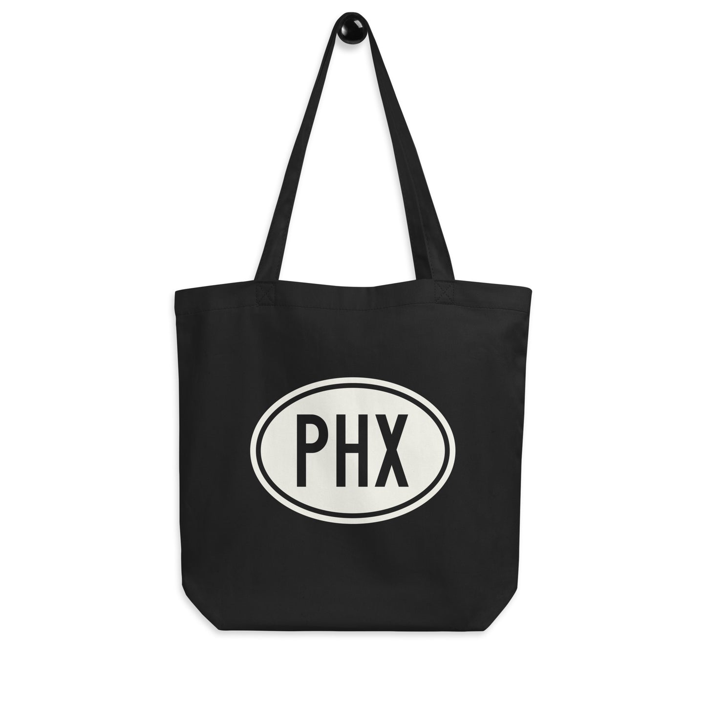 Unique Travel Gift Organic Tote - White Oval • PHX Phoenix • YHM Designs - Image 04