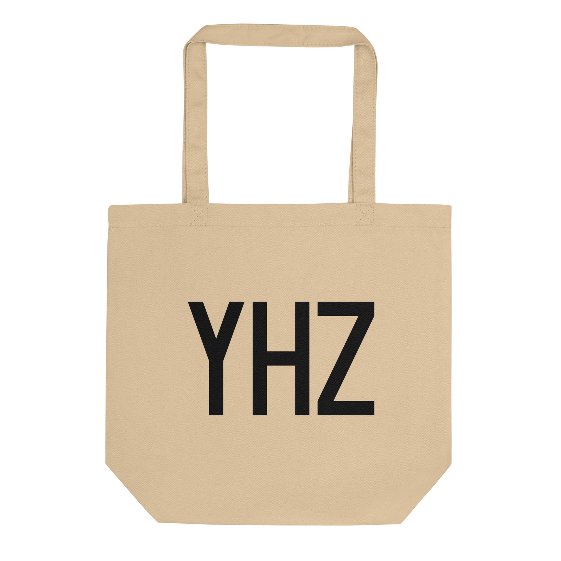 Aviation Gift Organic Tote - Black • YHZ Halifax • YHM Designs - Image 01