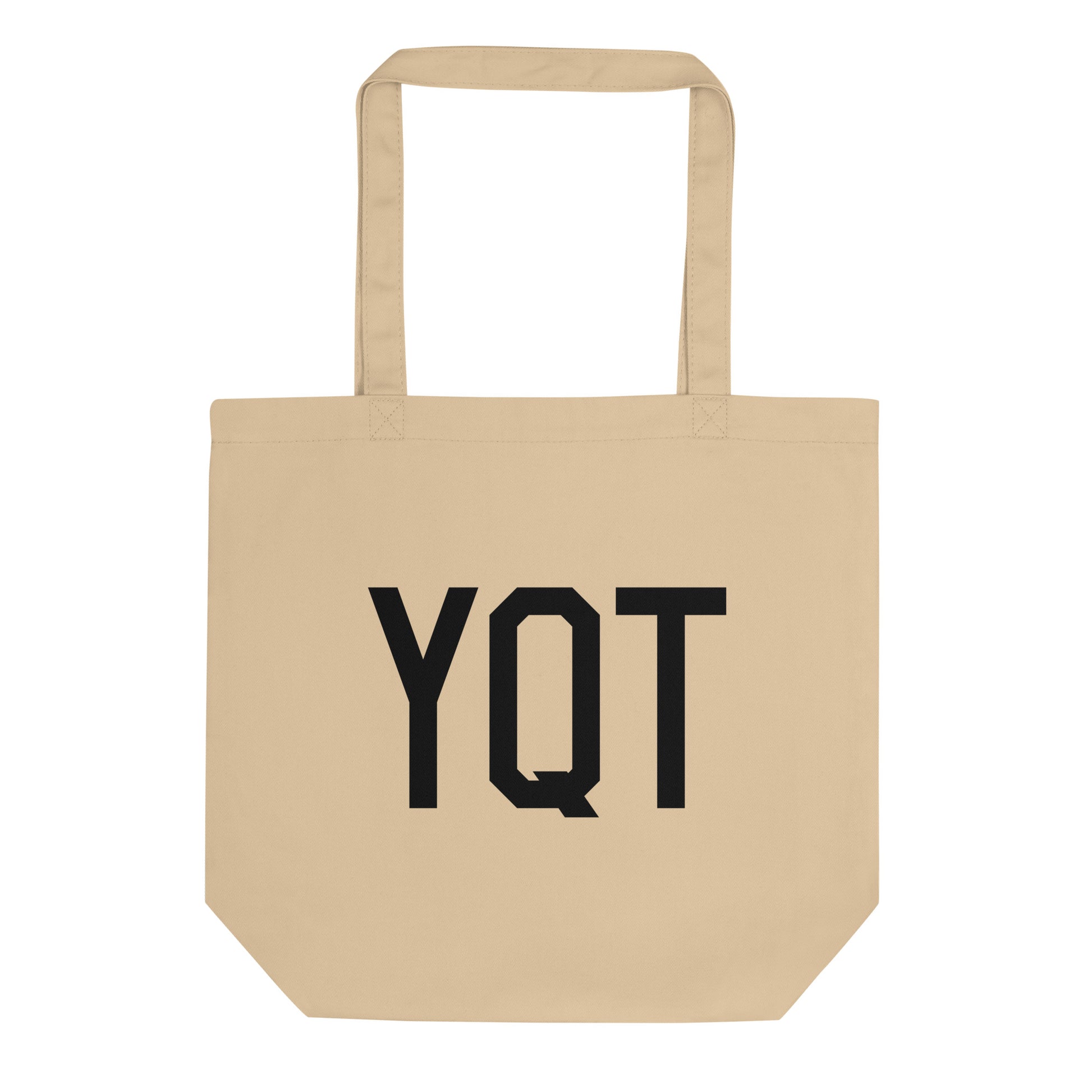 Aviation Gift Organic Tote - Black • YQT Thunder Bay • YHM Designs - Image 01