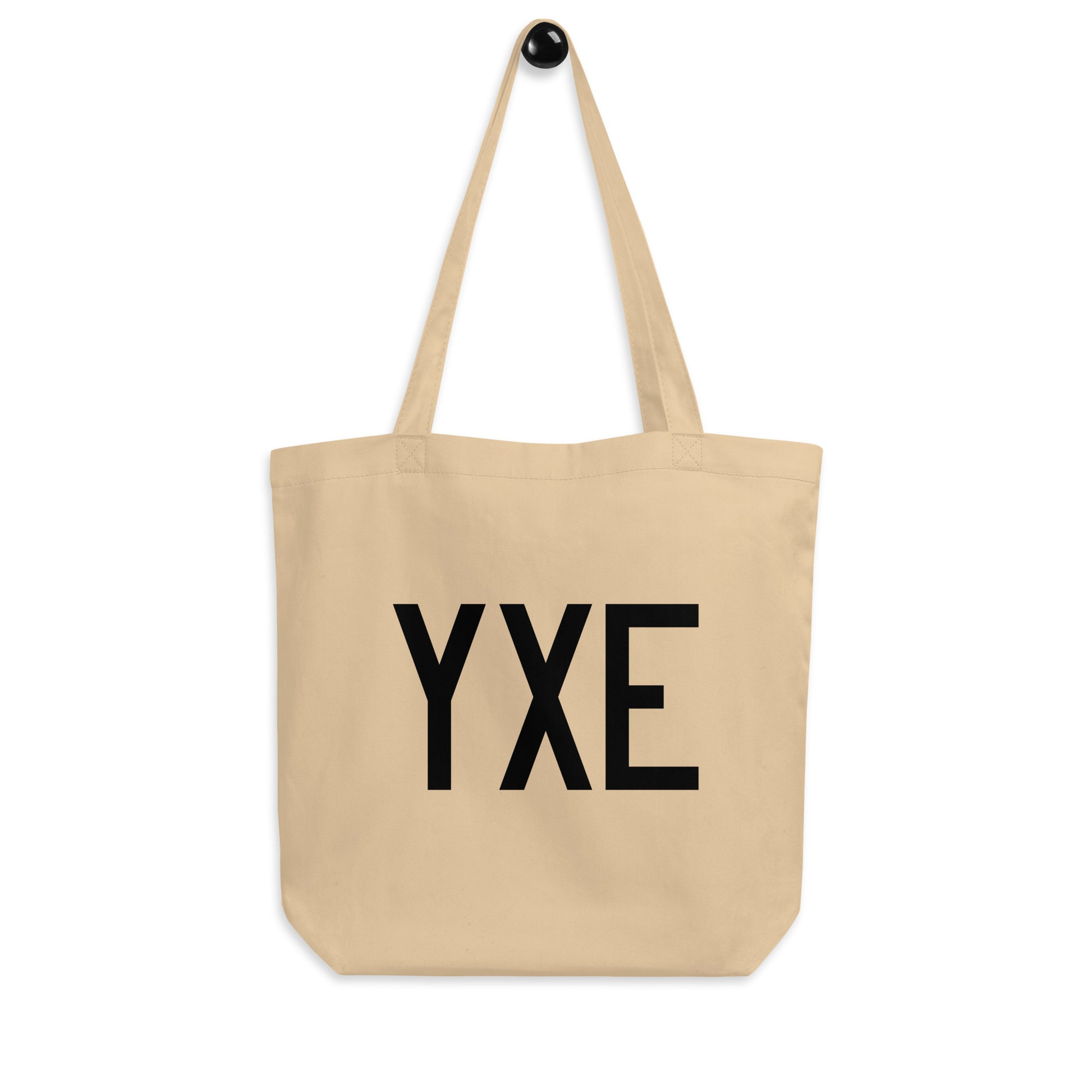 Aviation Gift Organic Tote - Black • YXE Saskatoon • YHM Designs - Image 04