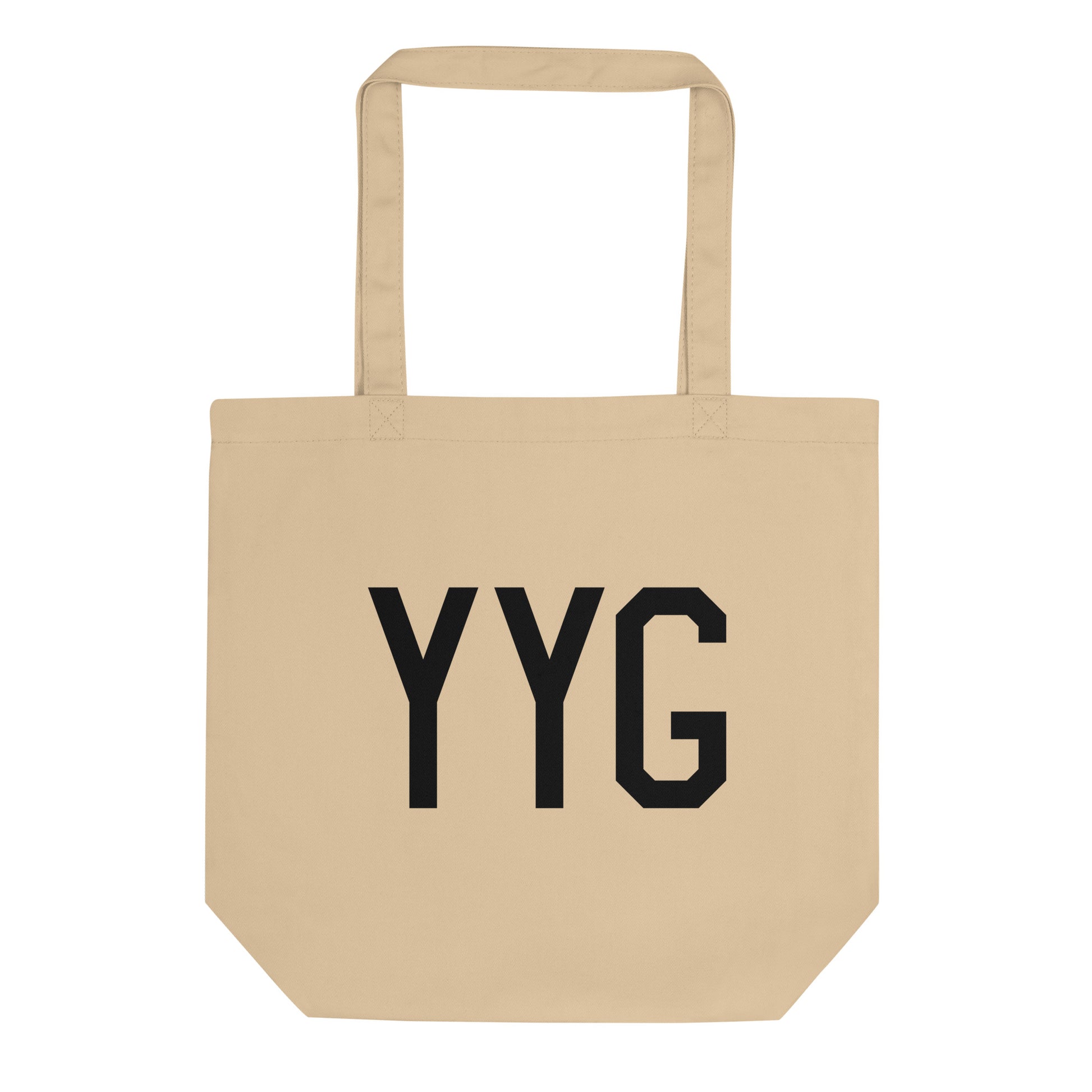 Aviation Gift Organic Tote - Black • YYG Charlottetown • YHM Designs - Image 01