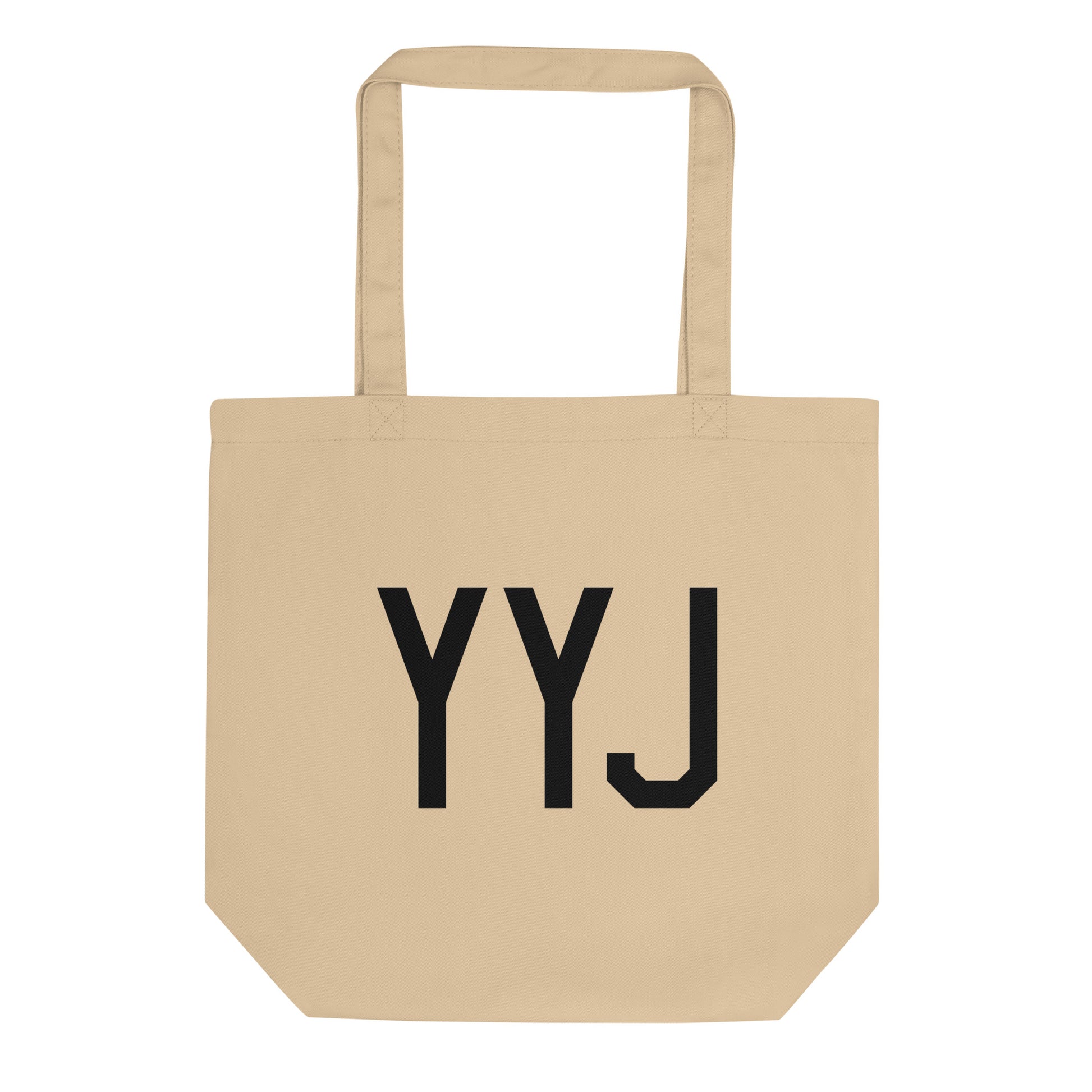 Aviation Gift Organic Tote - Black • YYJ Victoria • YHM Designs - Image 01