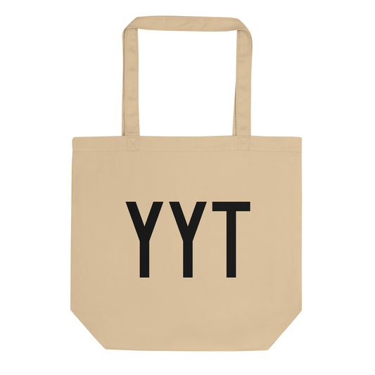 Aviation Gift Organic Tote - Black • YYT St. John's • YHM Designs - Image 01