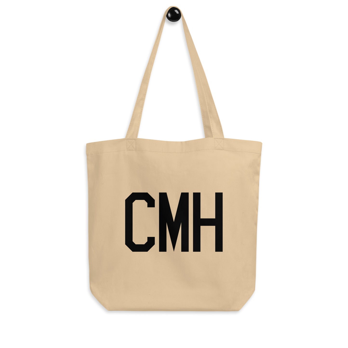 Aviation Gift Organic Tote - Black • CMH Columbus • YHM Designs - Image 04