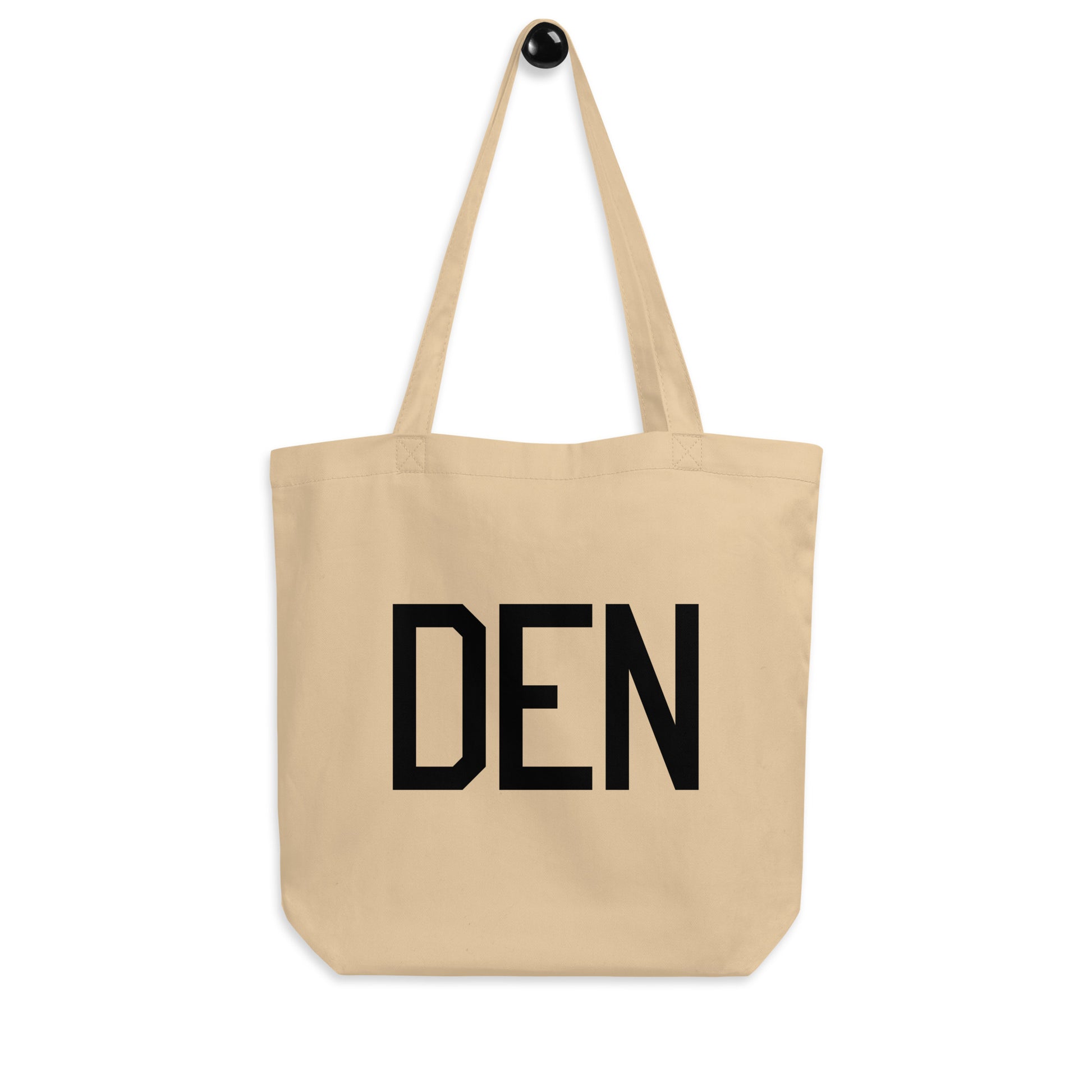 Aviation Gift Organic Tote - Black • DEN Denver • YHM Designs - Image 04