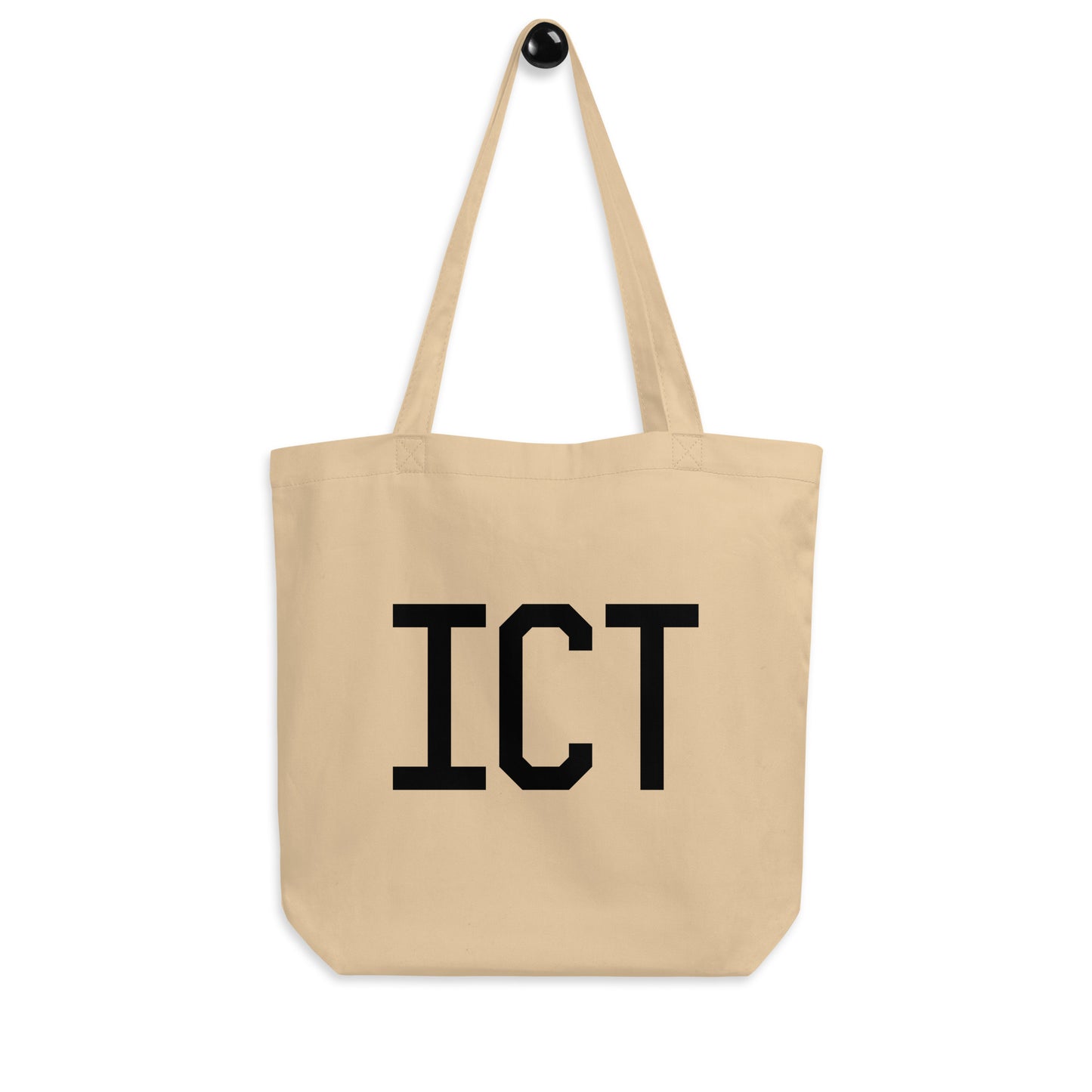 Aviation Gift Organic Tote - Black • ICT Wichita • YHM Designs - Image 04