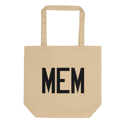 Aviation Gift Organic Tote - Black • MEM Memphis • YHM Designs - Image 01