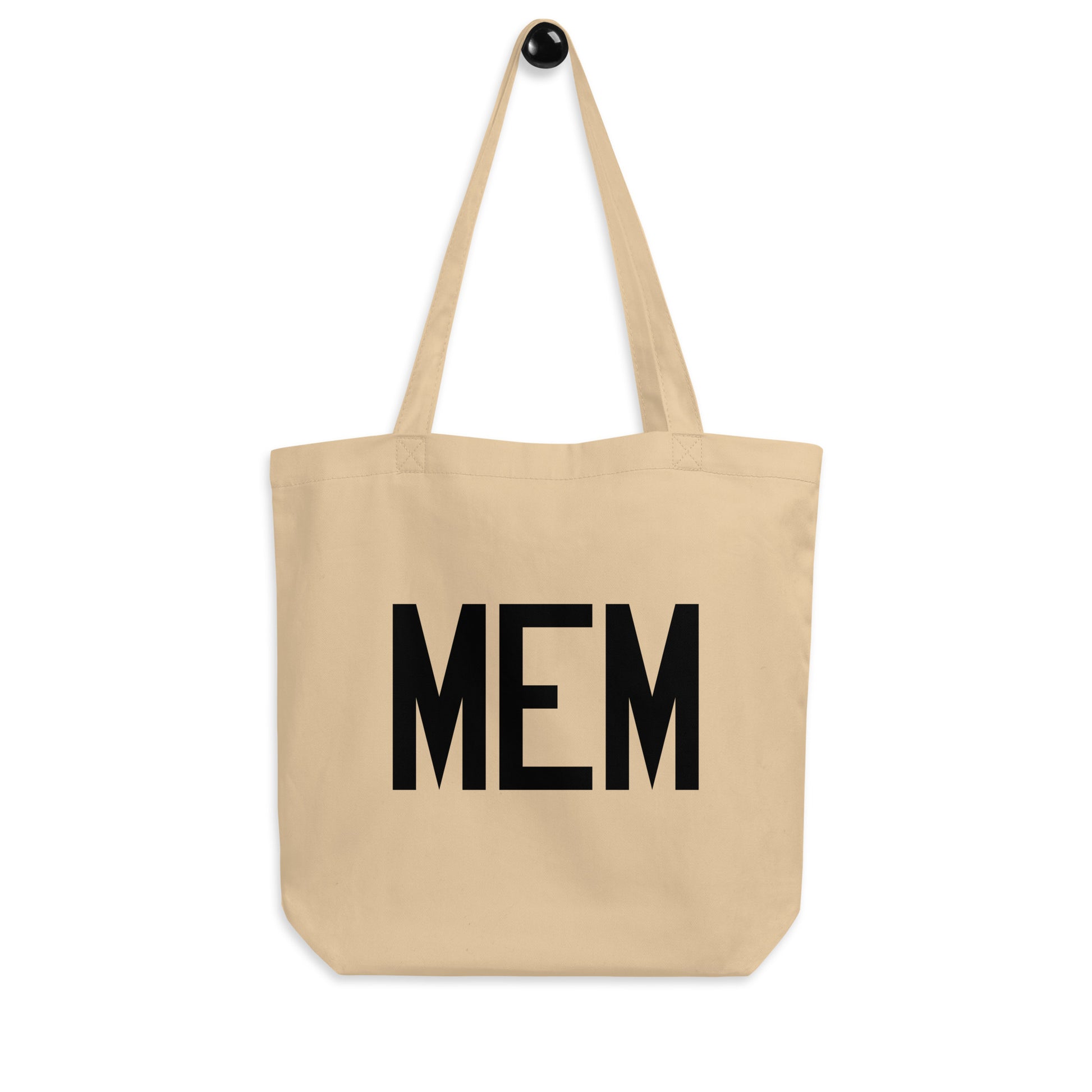 Aviation Gift Organic Tote - Black • MEM Memphis • YHM Designs - Image 04