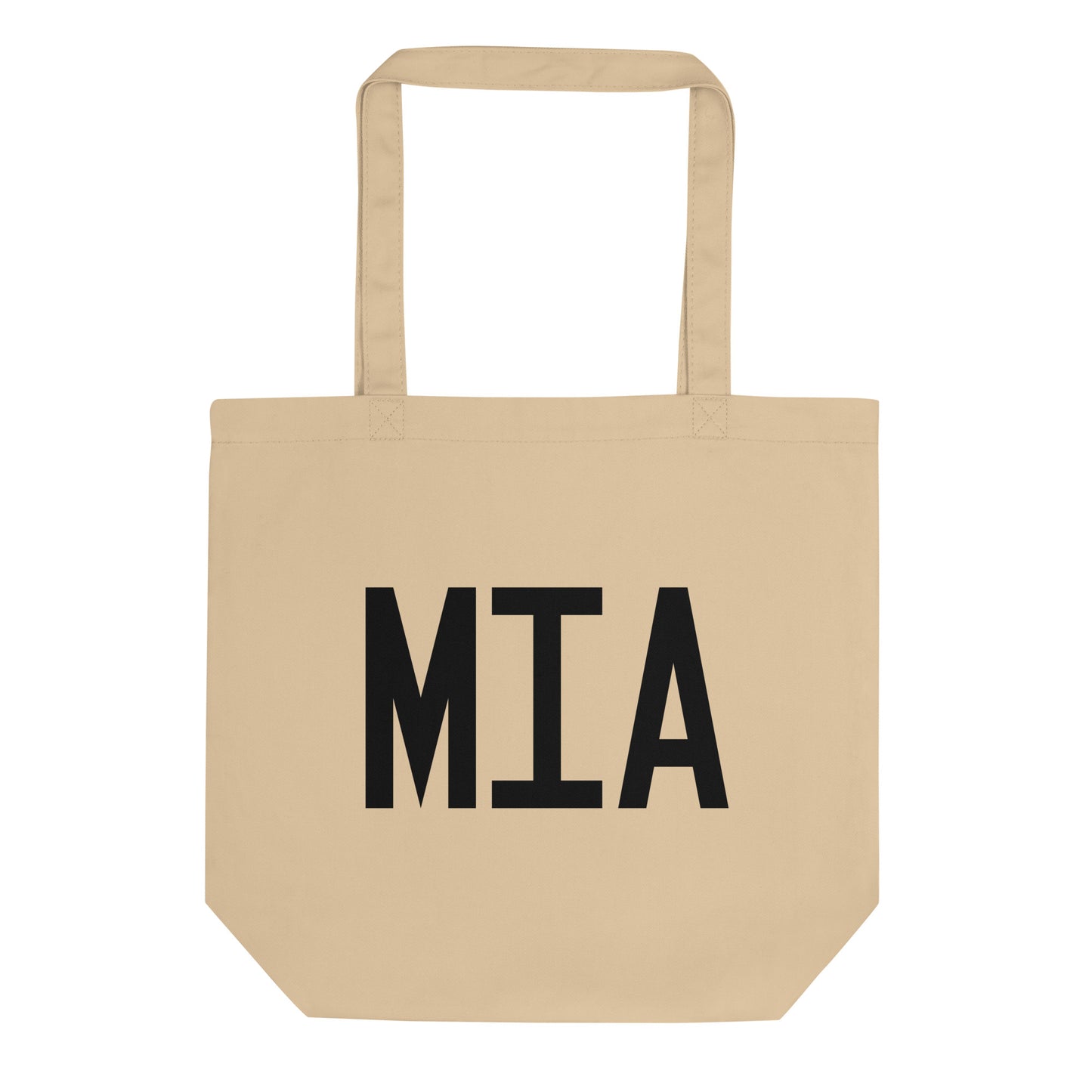 Aviation Gift Organic Tote - Black • MIA Miami • YHM Designs - Image 01