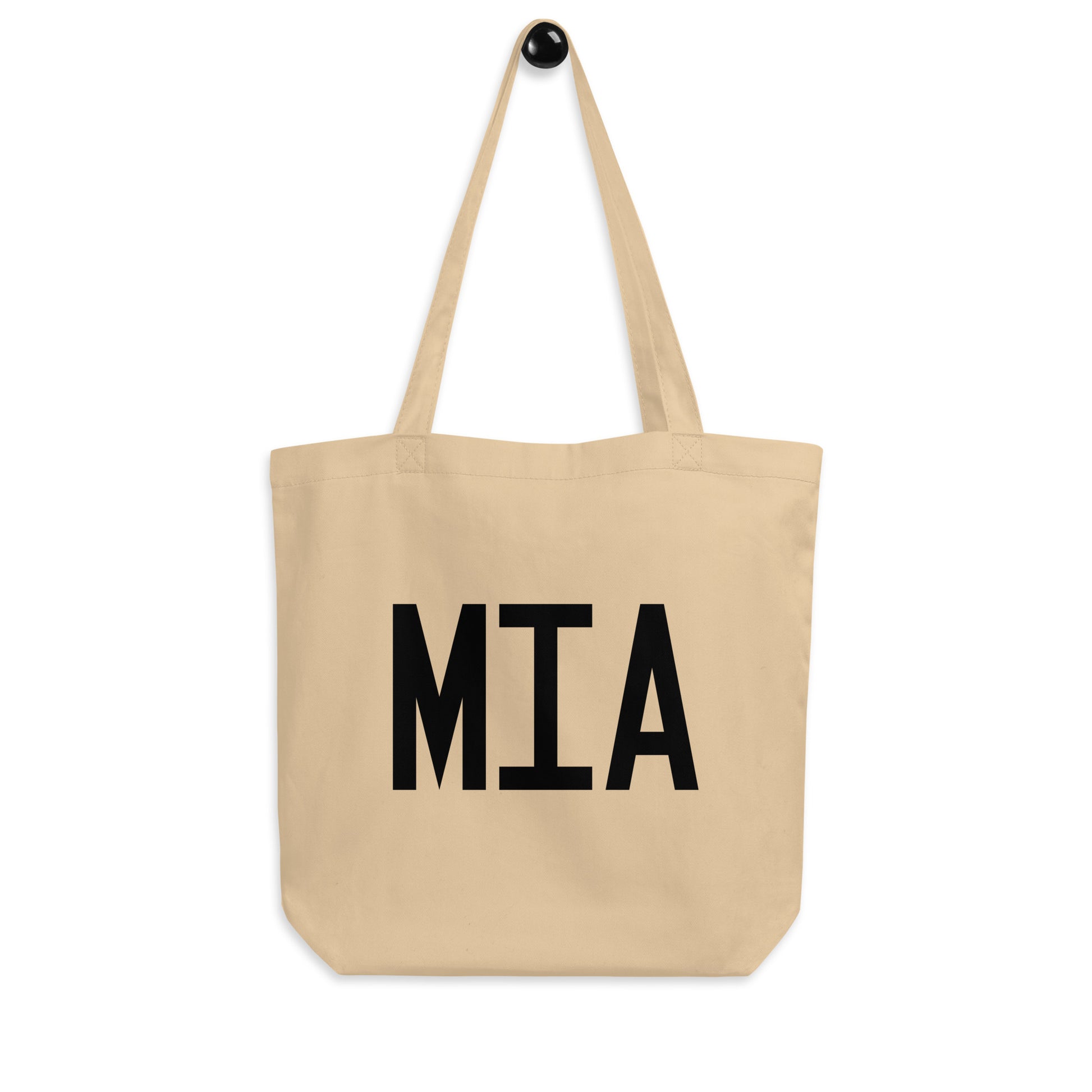 Aviation Gift Organic Tote - Black • MIA Miami • YHM Designs - Image 04