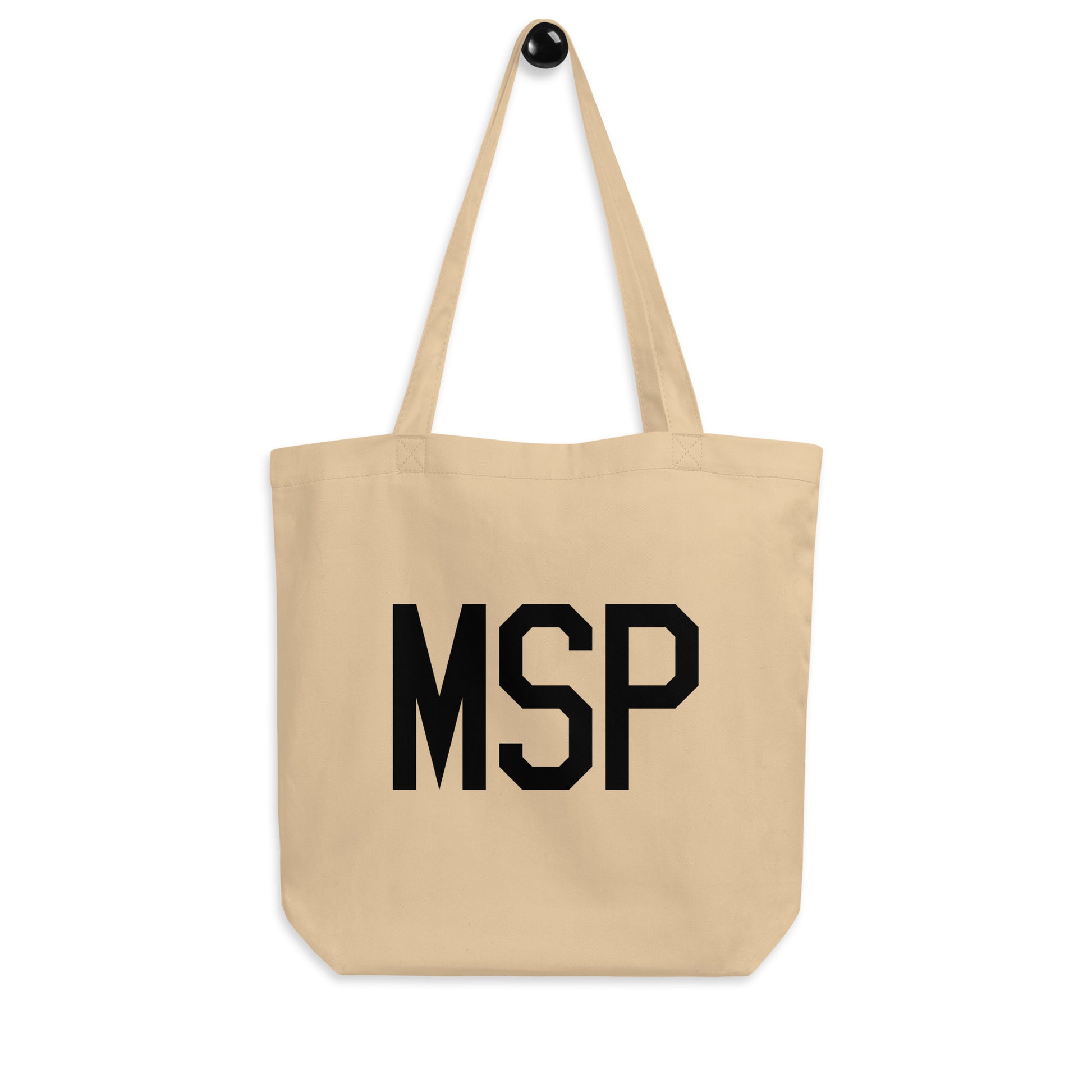 Aviation Gift Organic Tote - Black • MSP Minneapolis • YHM Designs - Image 04