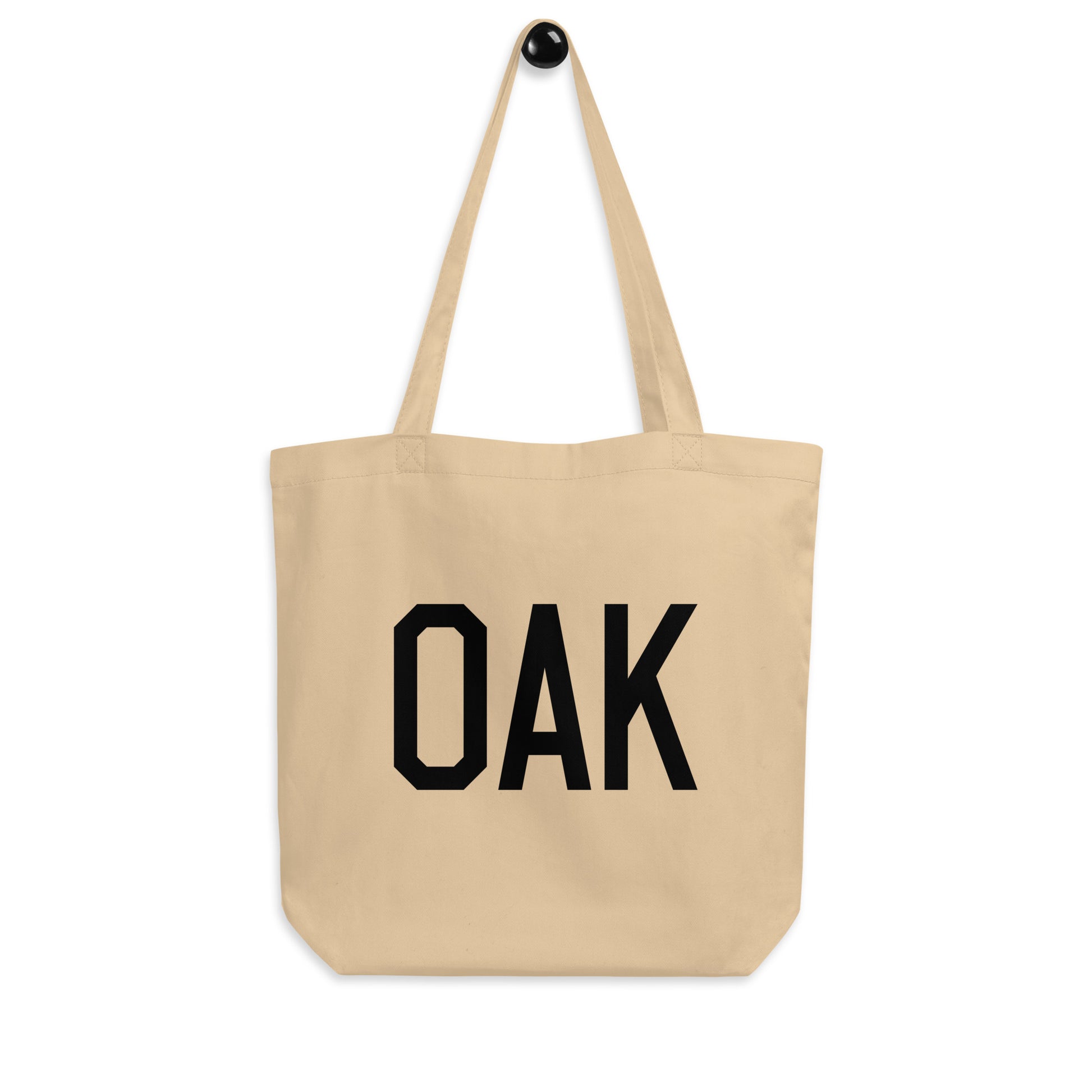 Aviation Gift Organic Tote - Black • OAK Oakland • YHM Designs - Image 04
