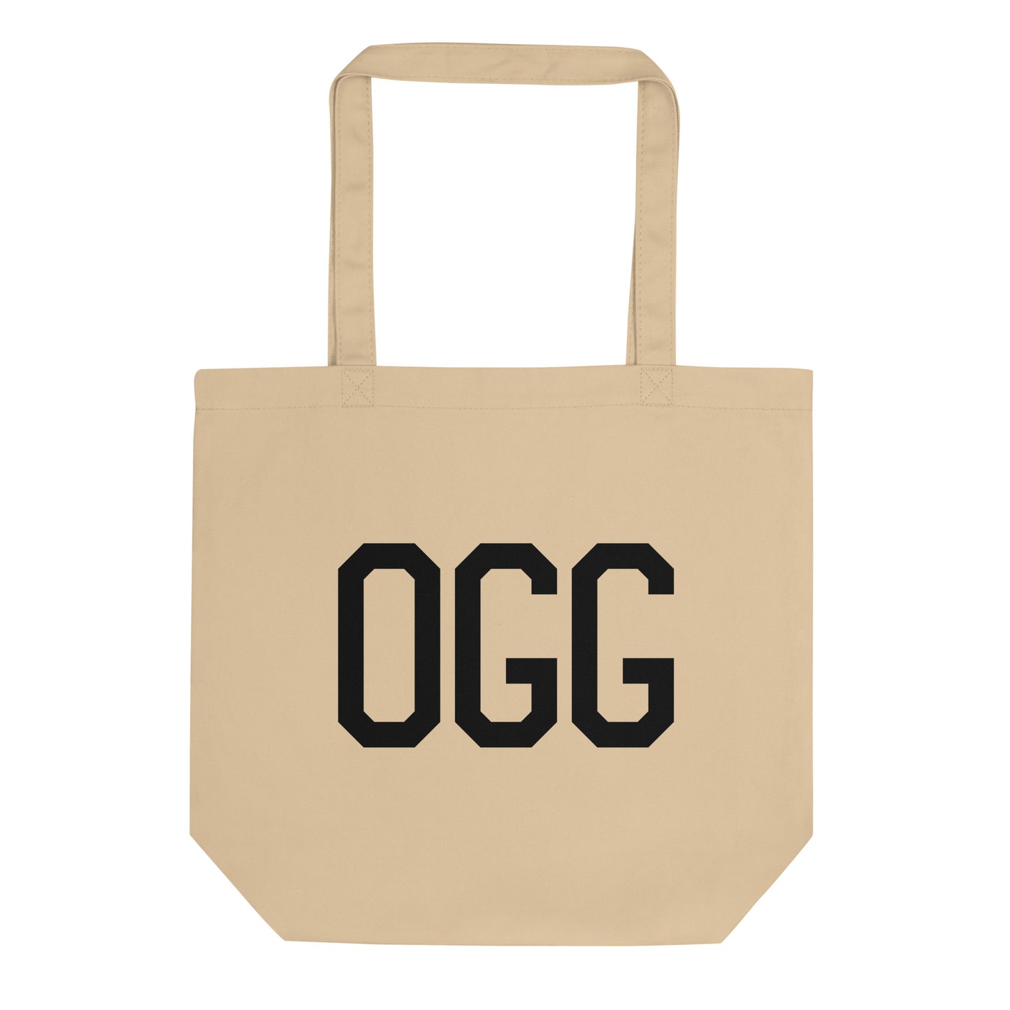 Aviation Gift Organic Tote - Black • OGG Maui • YHM Designs - Image 01