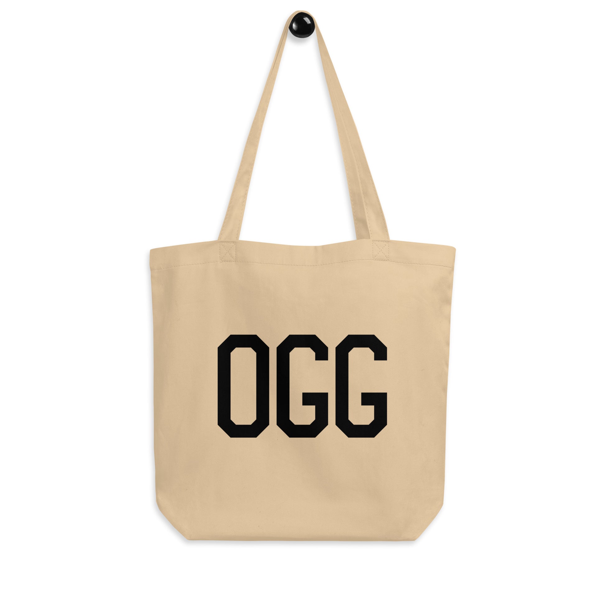 Aviation Gift Organic Tote - Black • OGG Maui • YHM Designs - Image 04