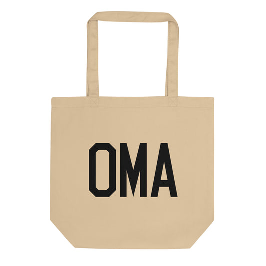 Aviation Gift Organic Tote - Black • OMA Omaha • YHM Designs - Image 01