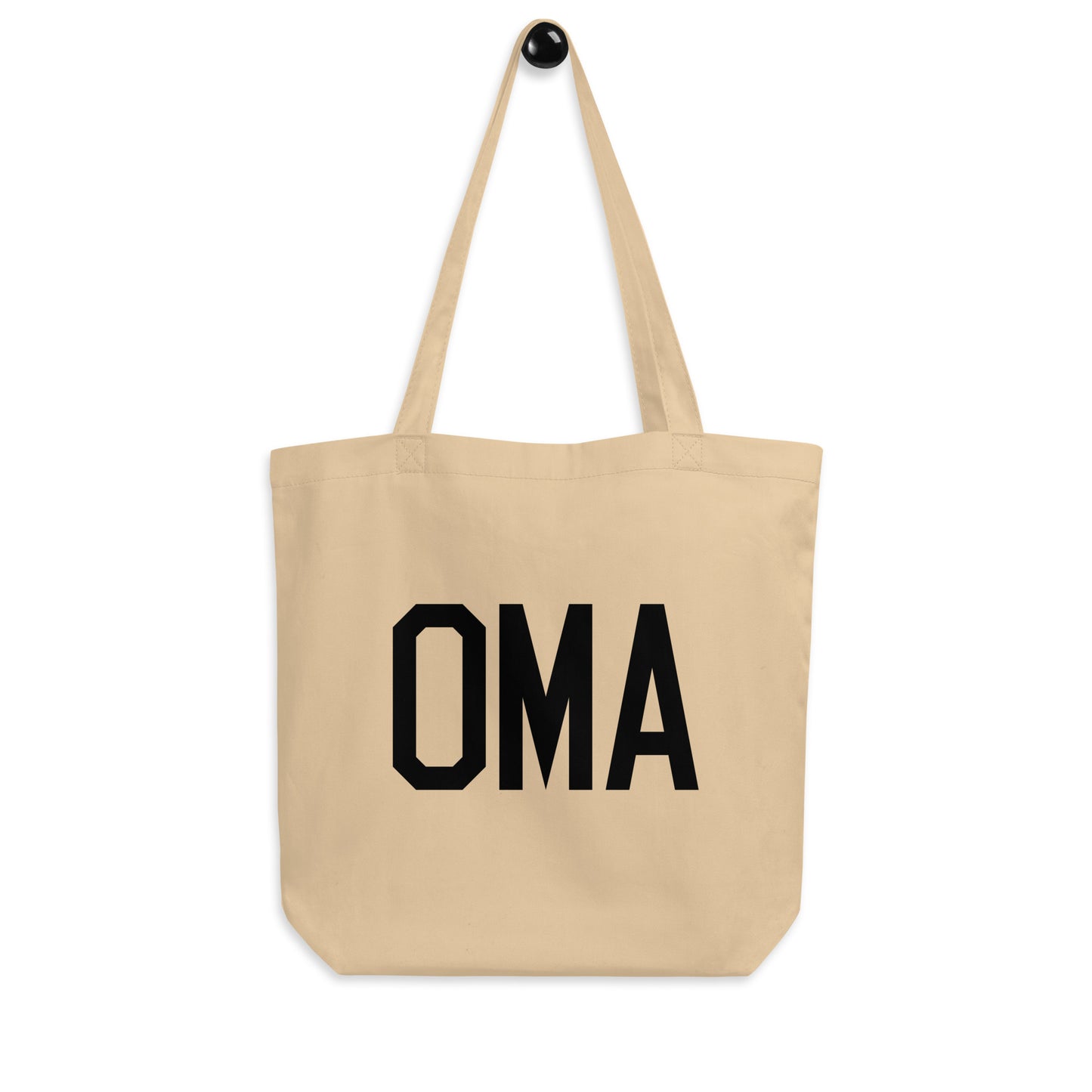 Aviation Gift Organic Tote - Black • OMA Omaha • YHM Designs - Image 04