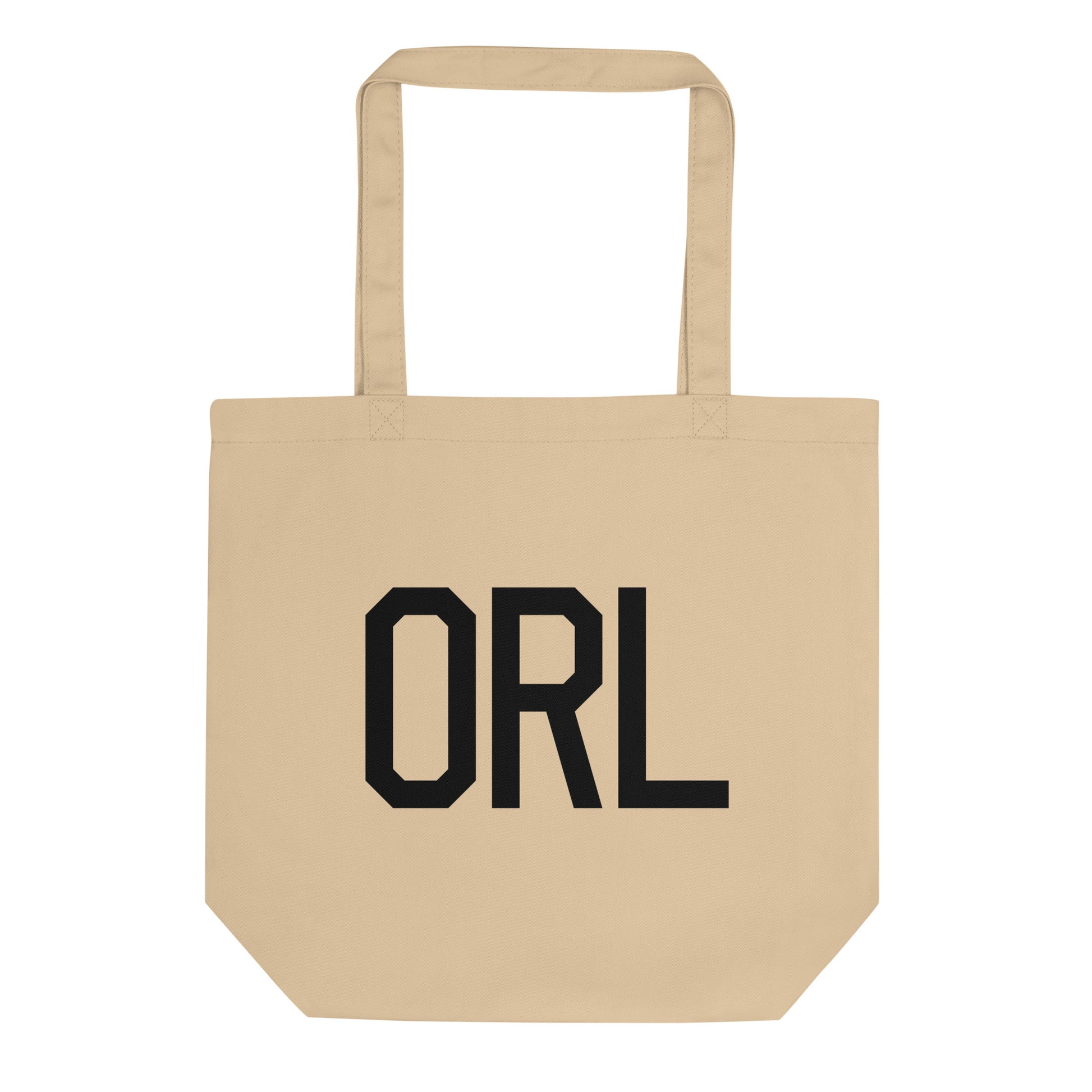 Aviation Gift Organic Tote - Black • ORL Orlando • YHM Designs - Image 01