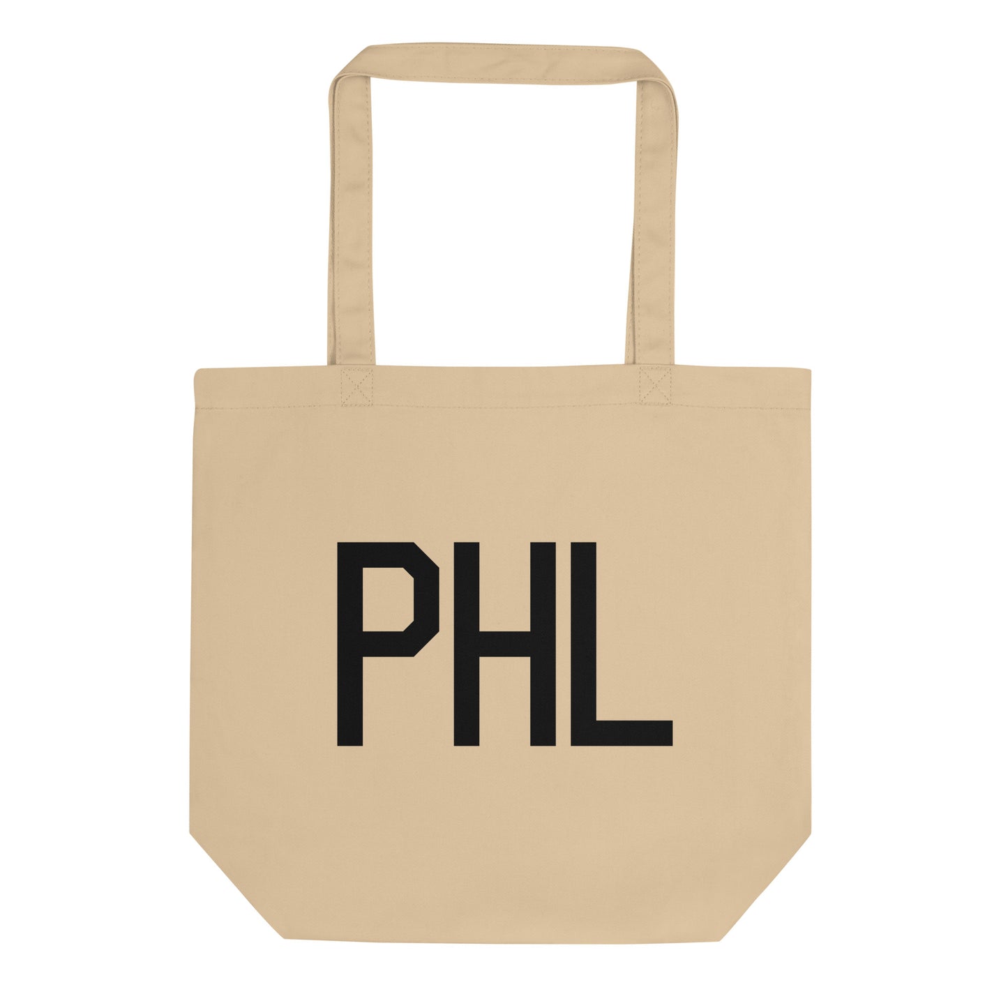 Aviation Gift Organic Tote - Black • PHL Philadelphia • YHM Designs - Image 01