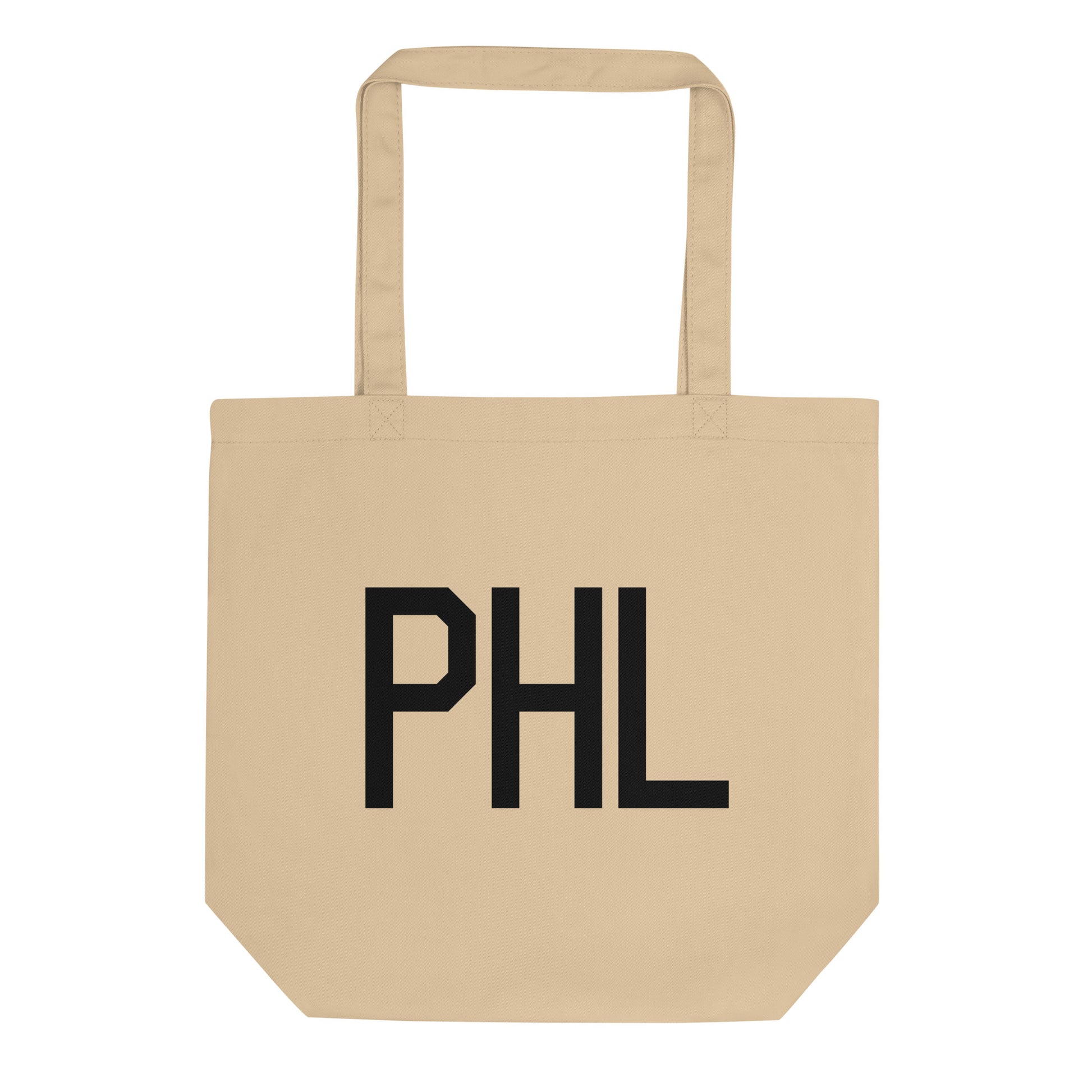 Aviation Gift Organic Tote - Black • PHL Philadelphia • YHM Designs - Image 01