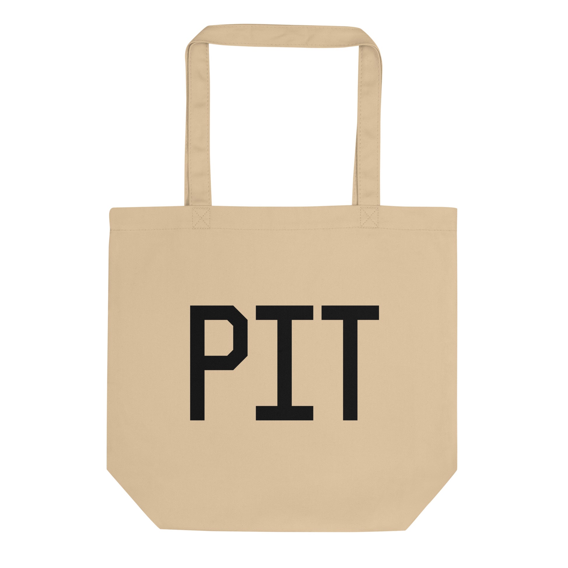 Aviation Gift Organic Tote - Black • PIT Pittsburgh • YHM Designs - Image 01