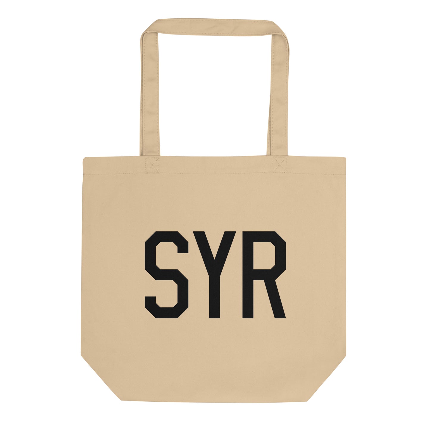 Aviation Gift Organic Tote - Black • SYR Syracuse • YHM Designs - Image 01