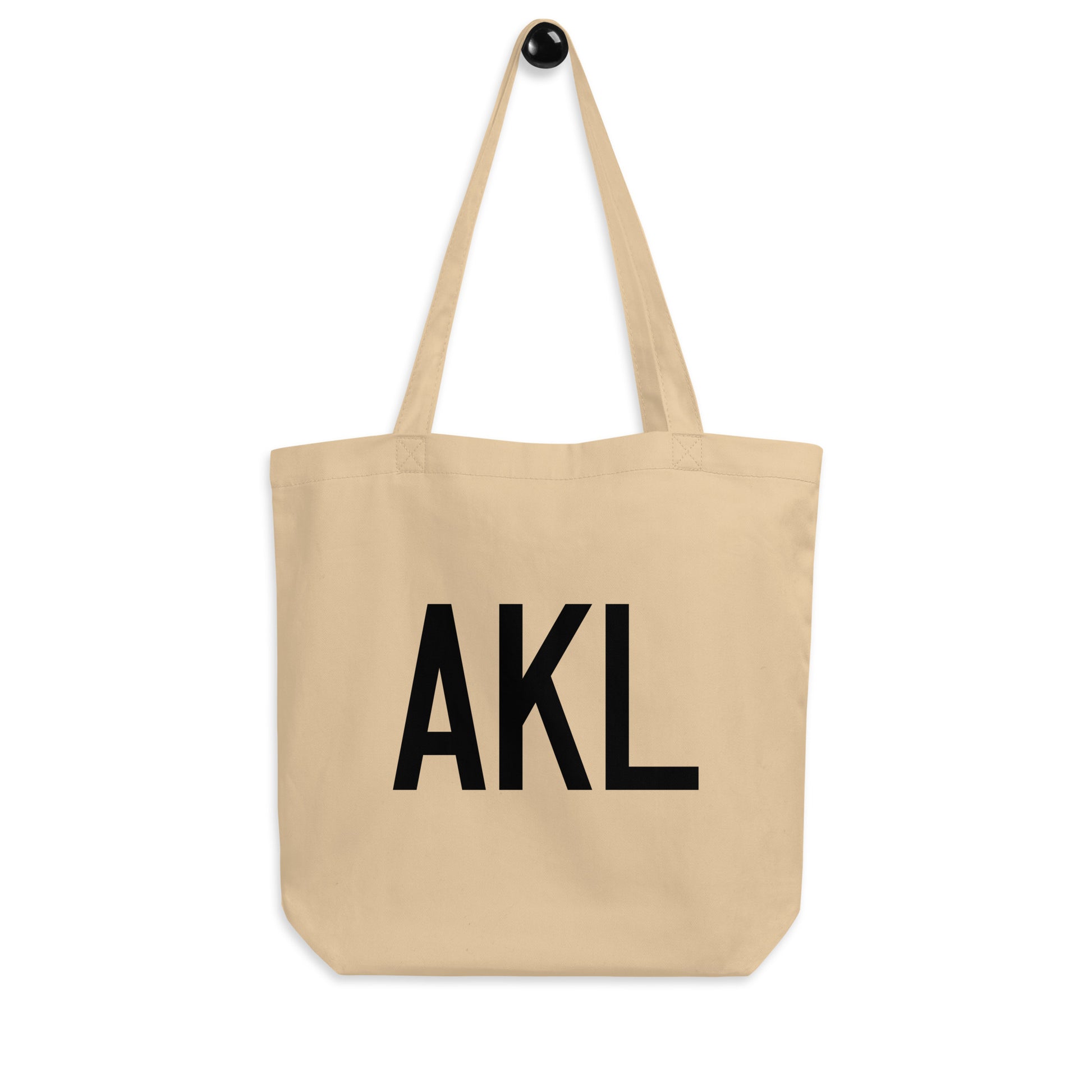 Aviation Gift Organic Tote - Black • AKL Auckland • YHM Designs - Image 04
