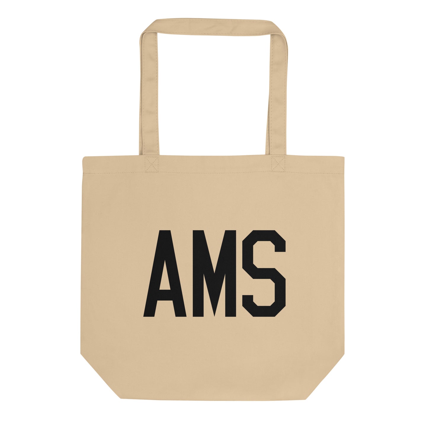 Aviation Gift Organic Tote - Black • AMS Amsterdam • YHM Designs - Image 01