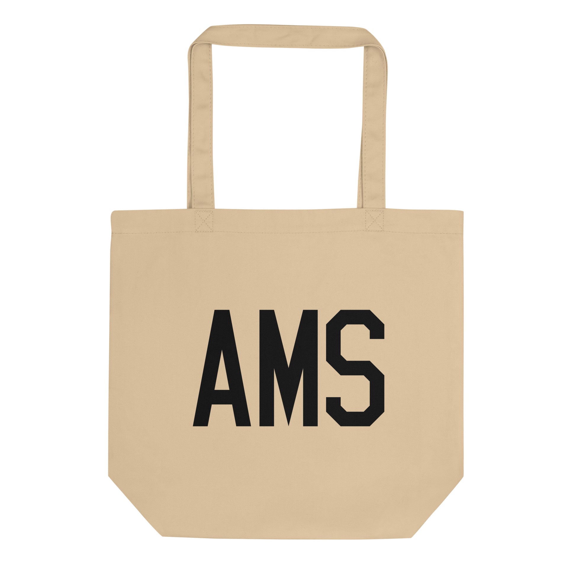Aviation Gift Organic Tote - Black • AMS Amsterdam • YHM Designs - Image 01
