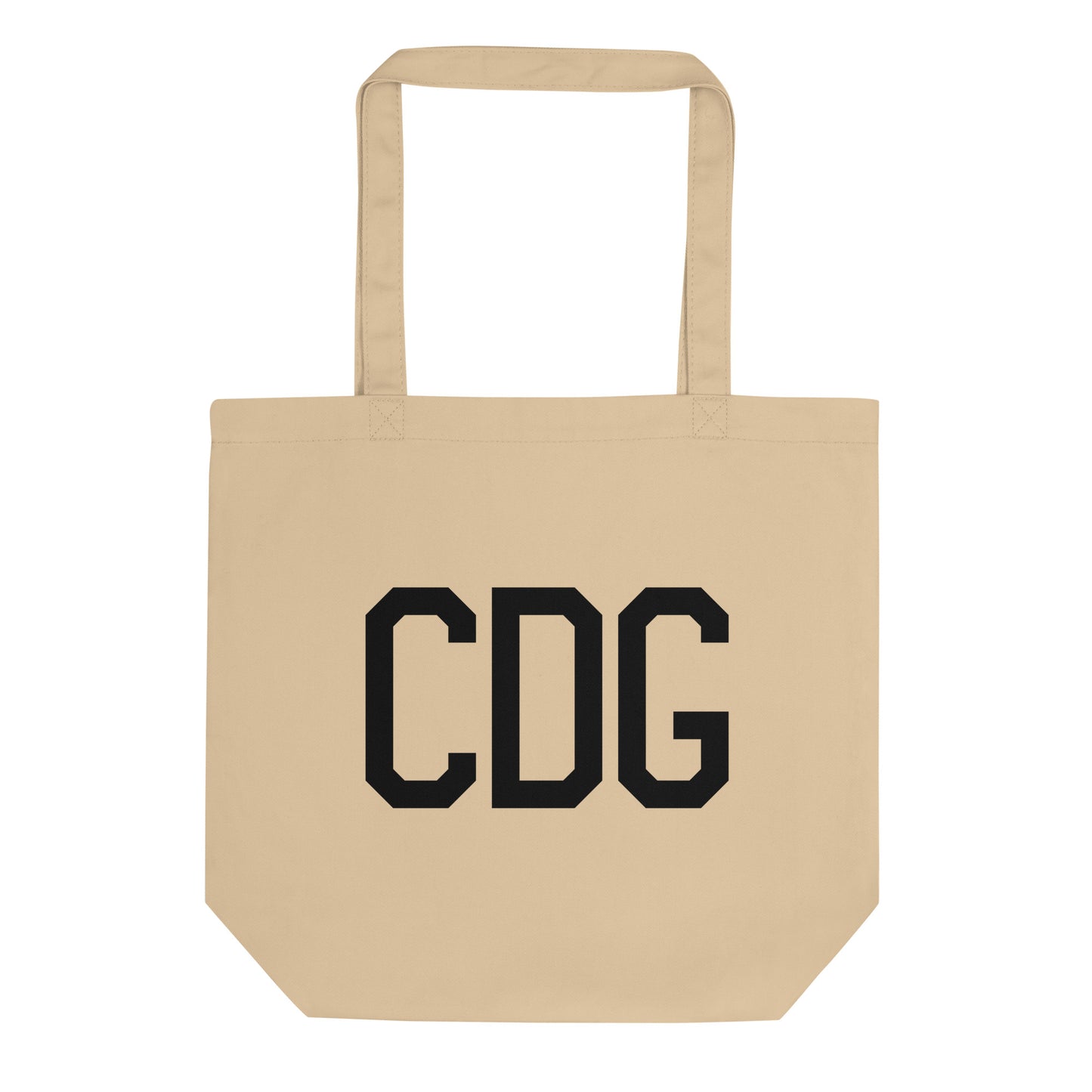 Aviation Gift Organic Tote - Black • CDG Paris • YHM Designs - Image 01