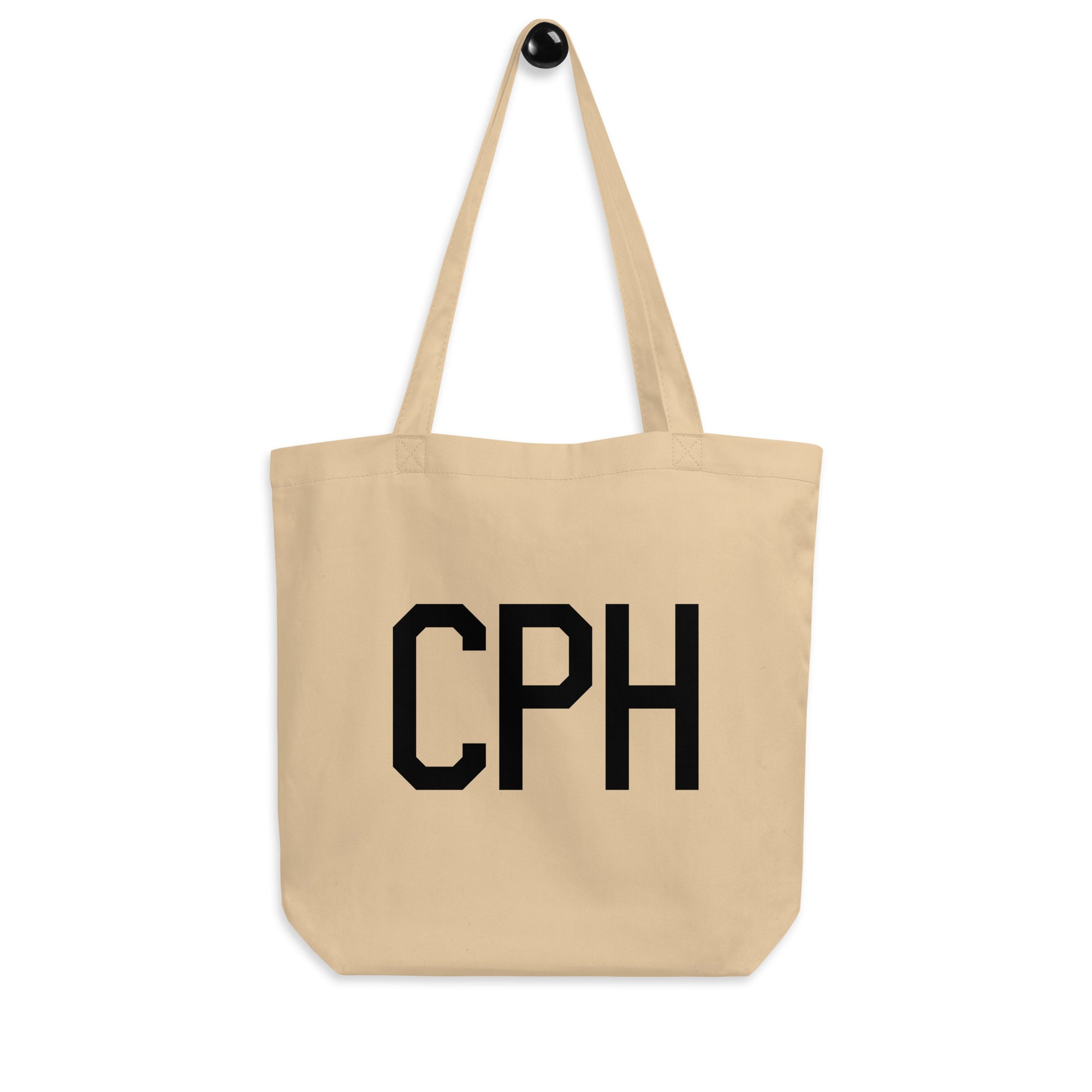Aviation Gift Organic Tote - Black • CPH Copenhagen • YHM Designs - Image 04