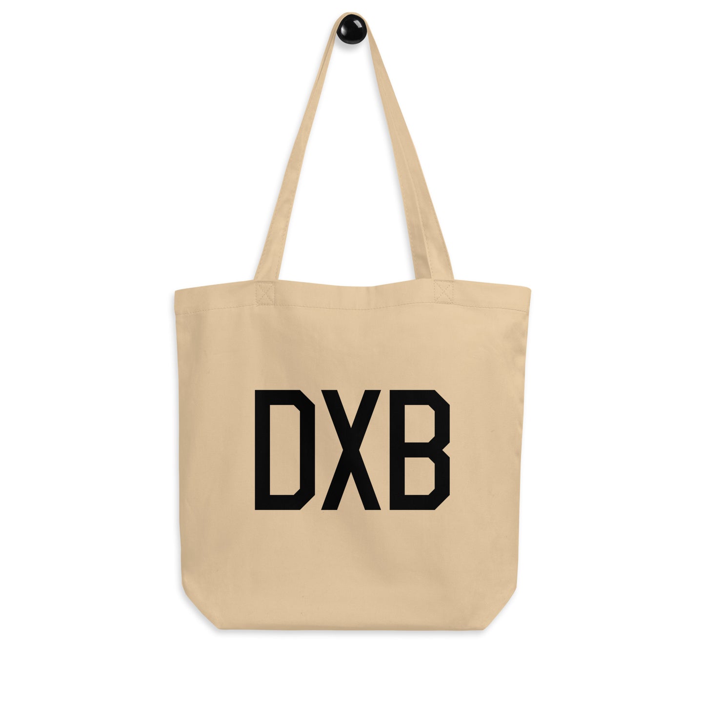 Aviation Gift Organic Tote - Black • DXB Dubai • YHM Designs - Image 04