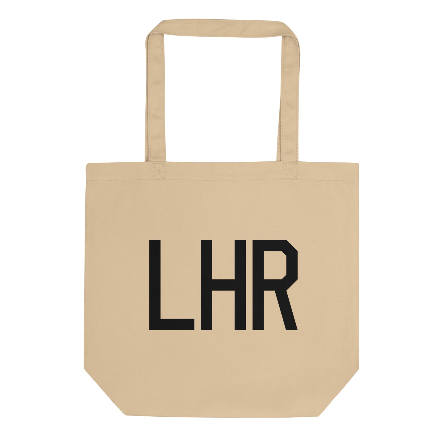 Aviation Gift Organic Tote - Black • LHR London • YHM Designs - Image 01