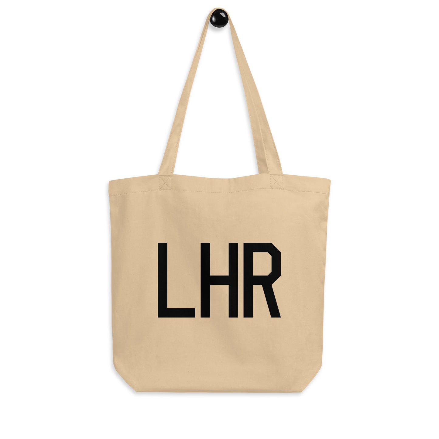 Aviation Gift Organic Tote - Black • LHR London • YHM Designs - Image 04