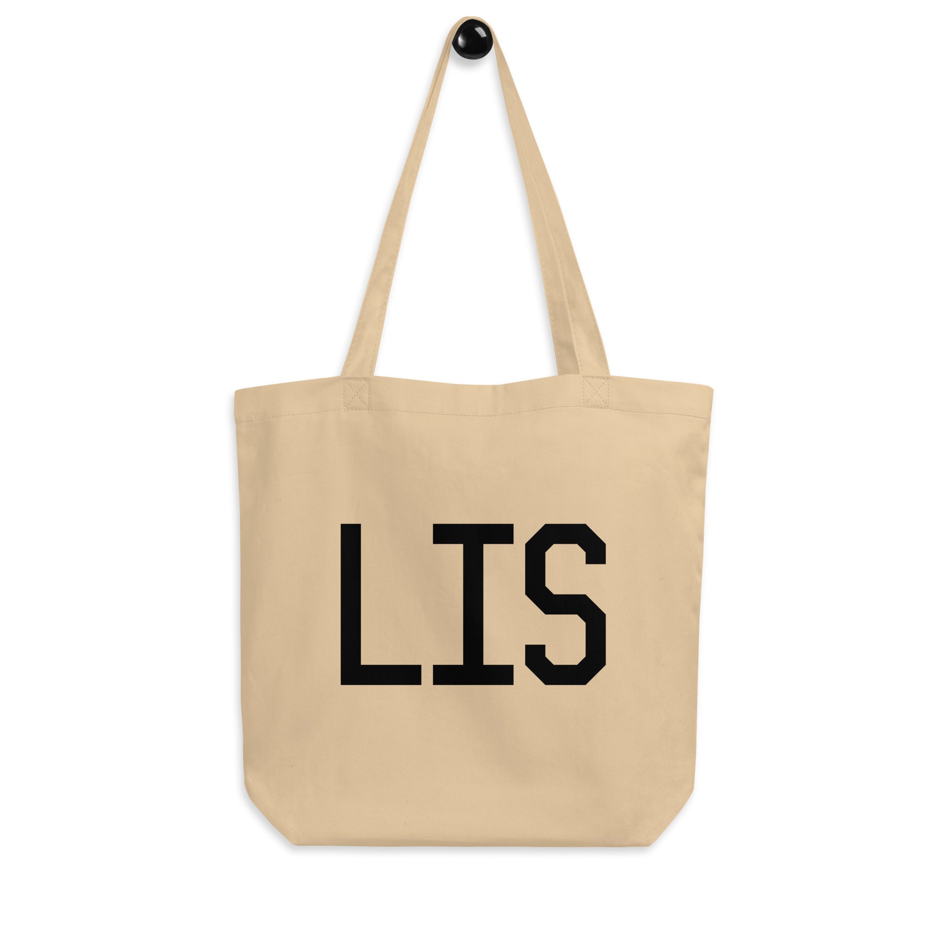 Aviation Gift Organic Tote - Black • LIS Lisbon • YHM Designs - Image 04